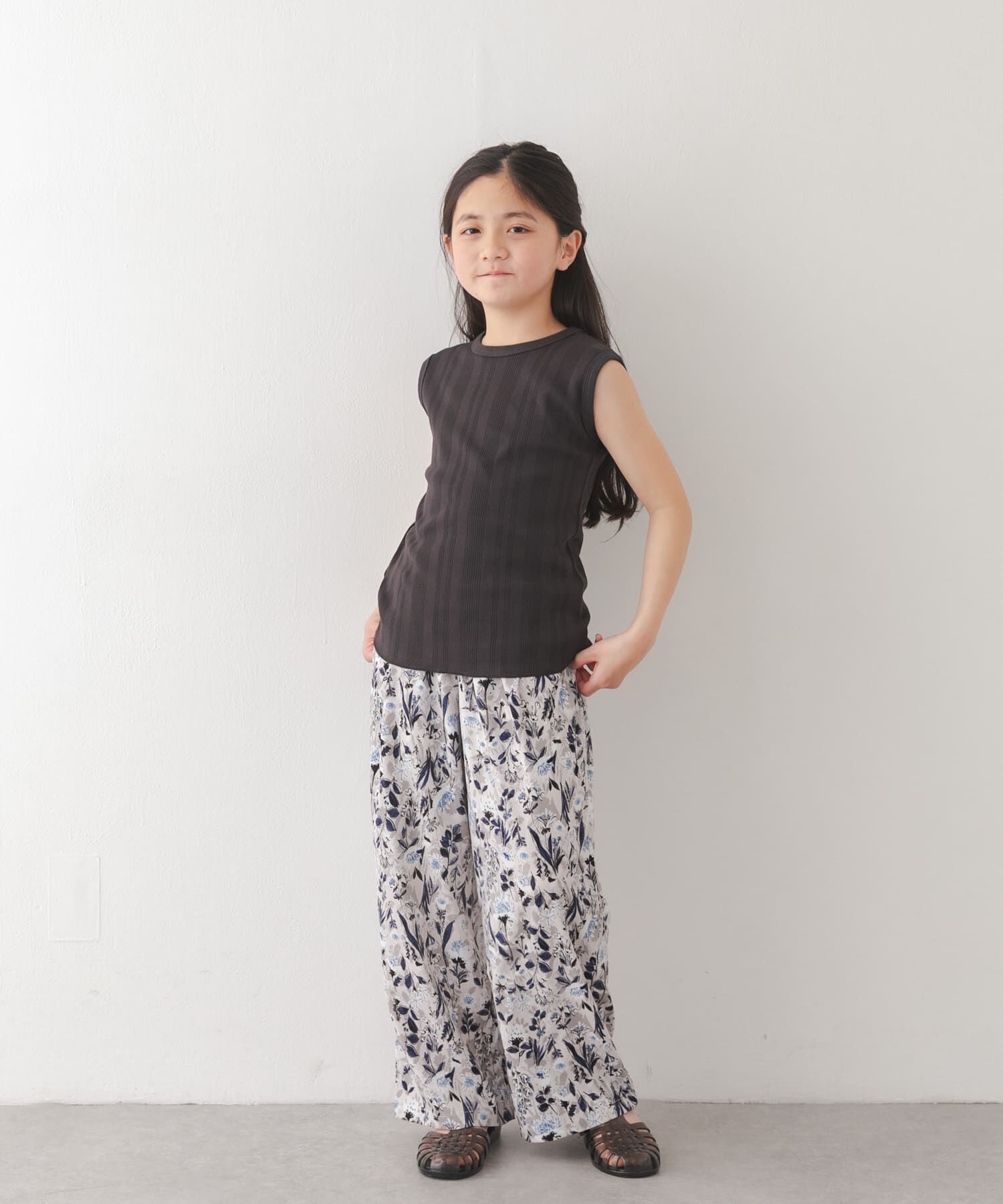 URBAN RESEARCH DOORS「『親子リンク』フラワープリントイージーパンツ(KIDS)」|その他|