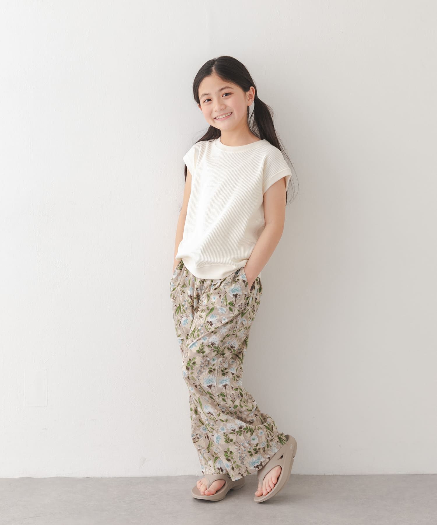 URBAN RESEARCH DOORS「『親子リンク』フラワープリントイージーパンツ(KIDS)」|その他|