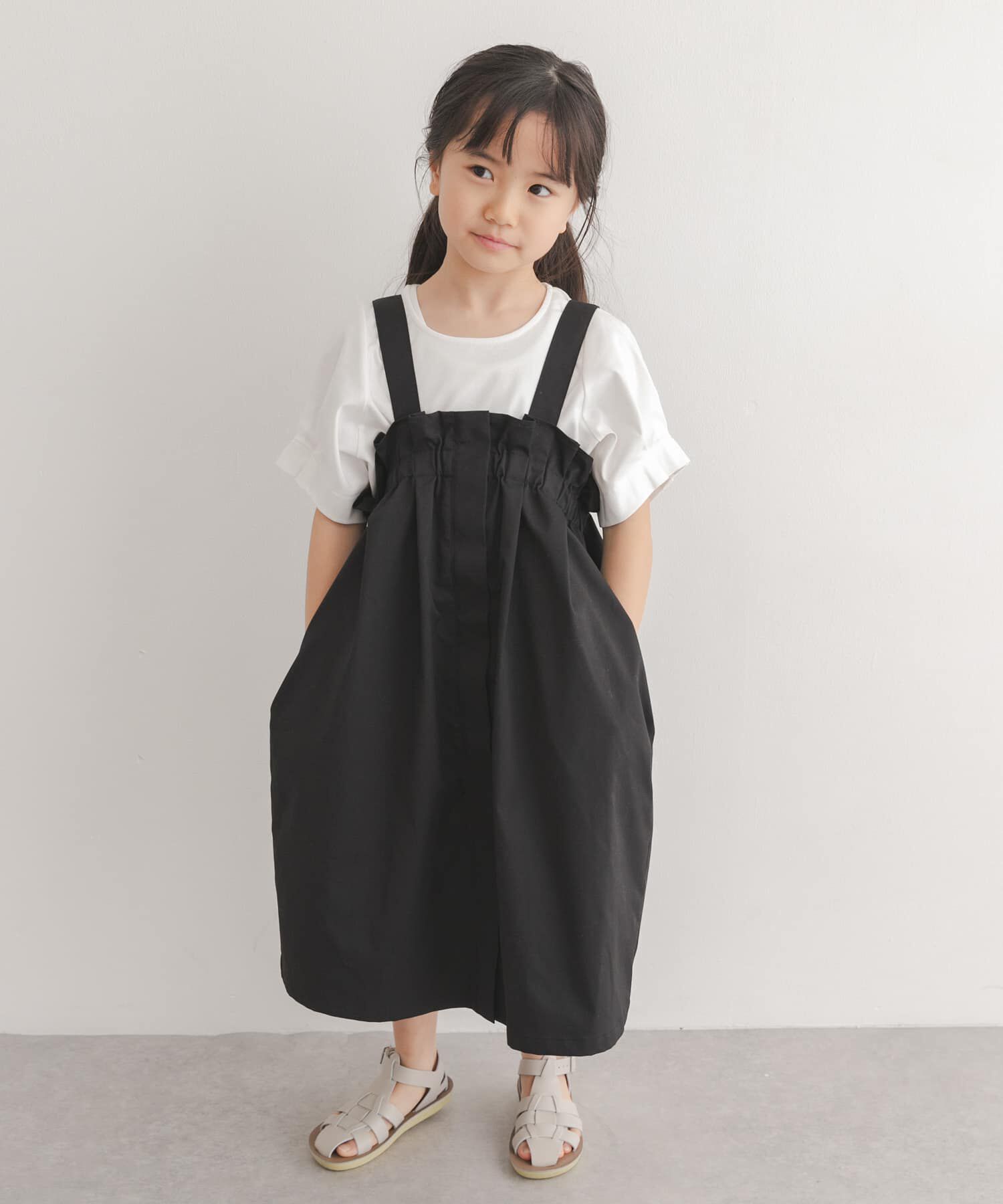 URBAN RESEARCH DOORS「『接触冷感/イージーケア』撥水ワークジャンパースカート(KIDS)」|ワンピース|