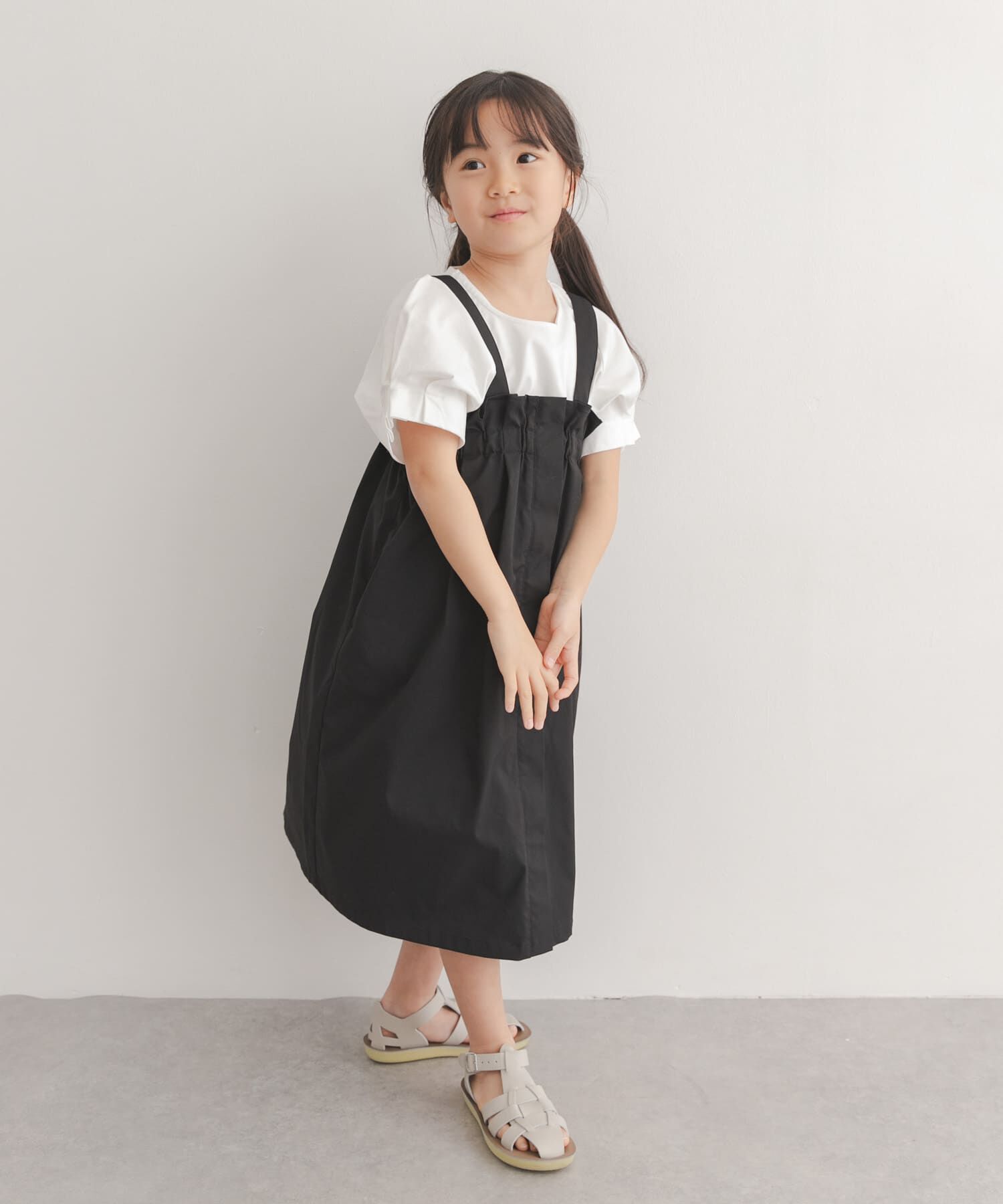 URBAN RESEARCH DOORS「『接触冷感/イージーケア』撥水ワークジャンパースカート(KIDS)」|ワンピース|