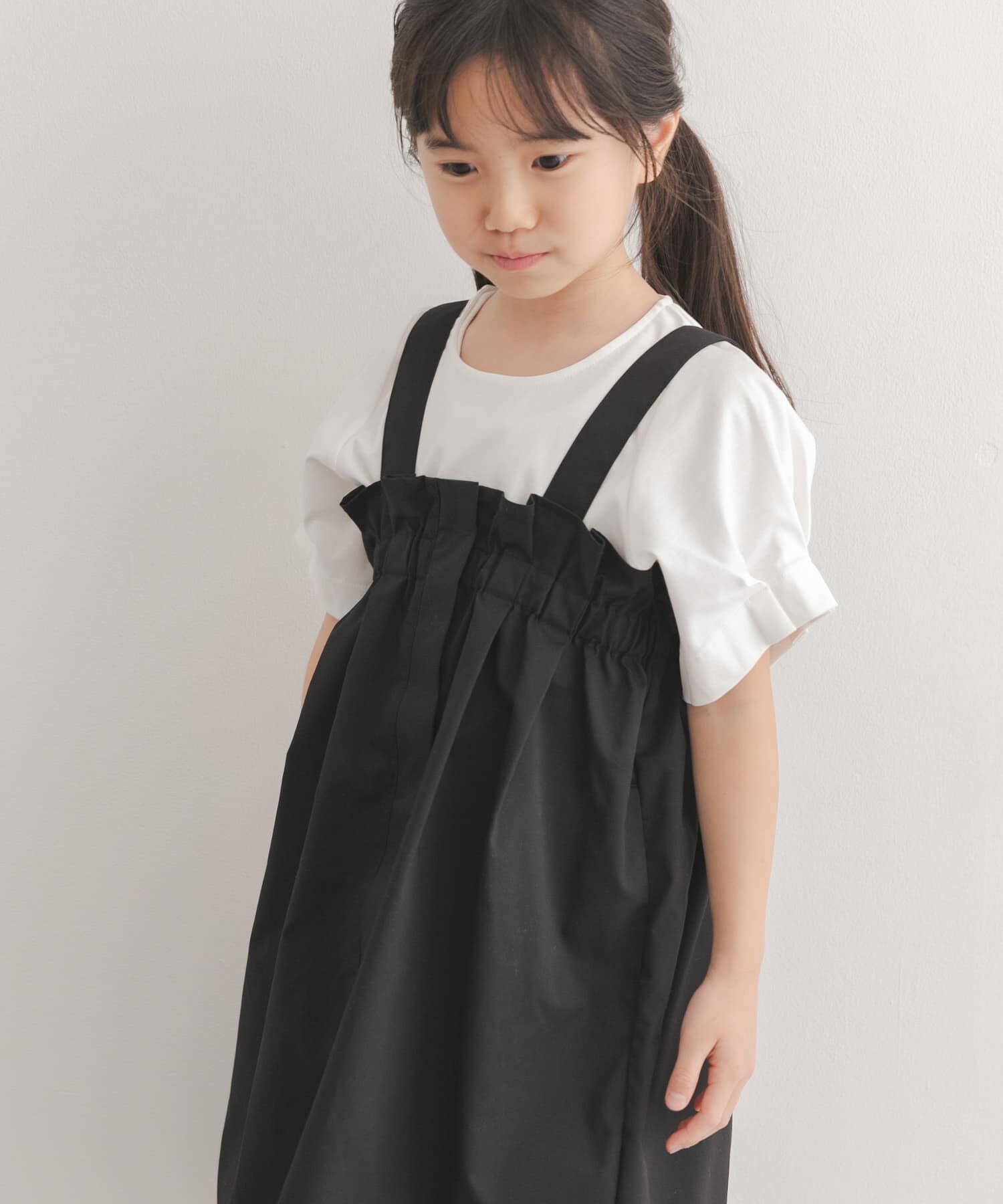 URBAN RESEARCH DOORS「『接触冷感/イージーケア』撥水ワークジャンパースカート(KIDS)」|ワンピース|