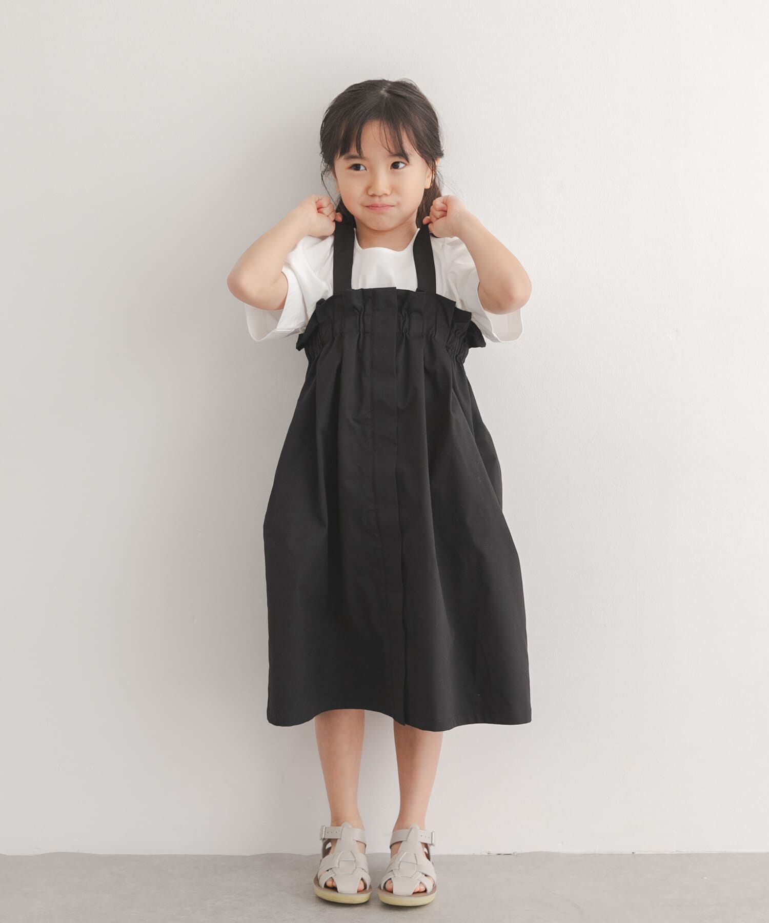 URBAN RESEARCH DOORS「『接触冷感/イージーケア』撥水ワークジャンパースカート(KIDS)」|ワンピース|
