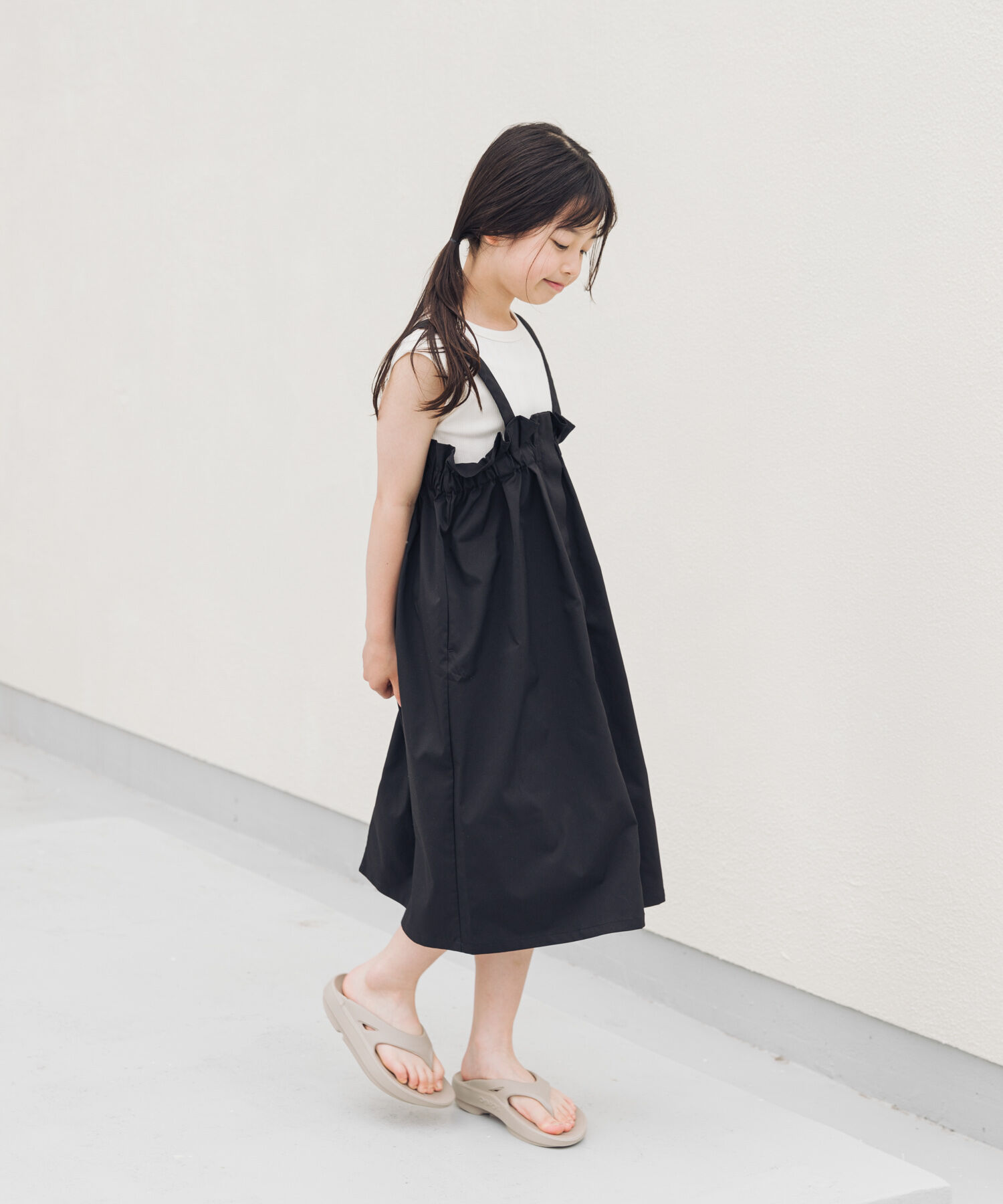 URBAN RESEARCH DOORS「『接触冷感/イージーケア』撥水ワークジャンパースカート(KIDS)」|ワンピース|