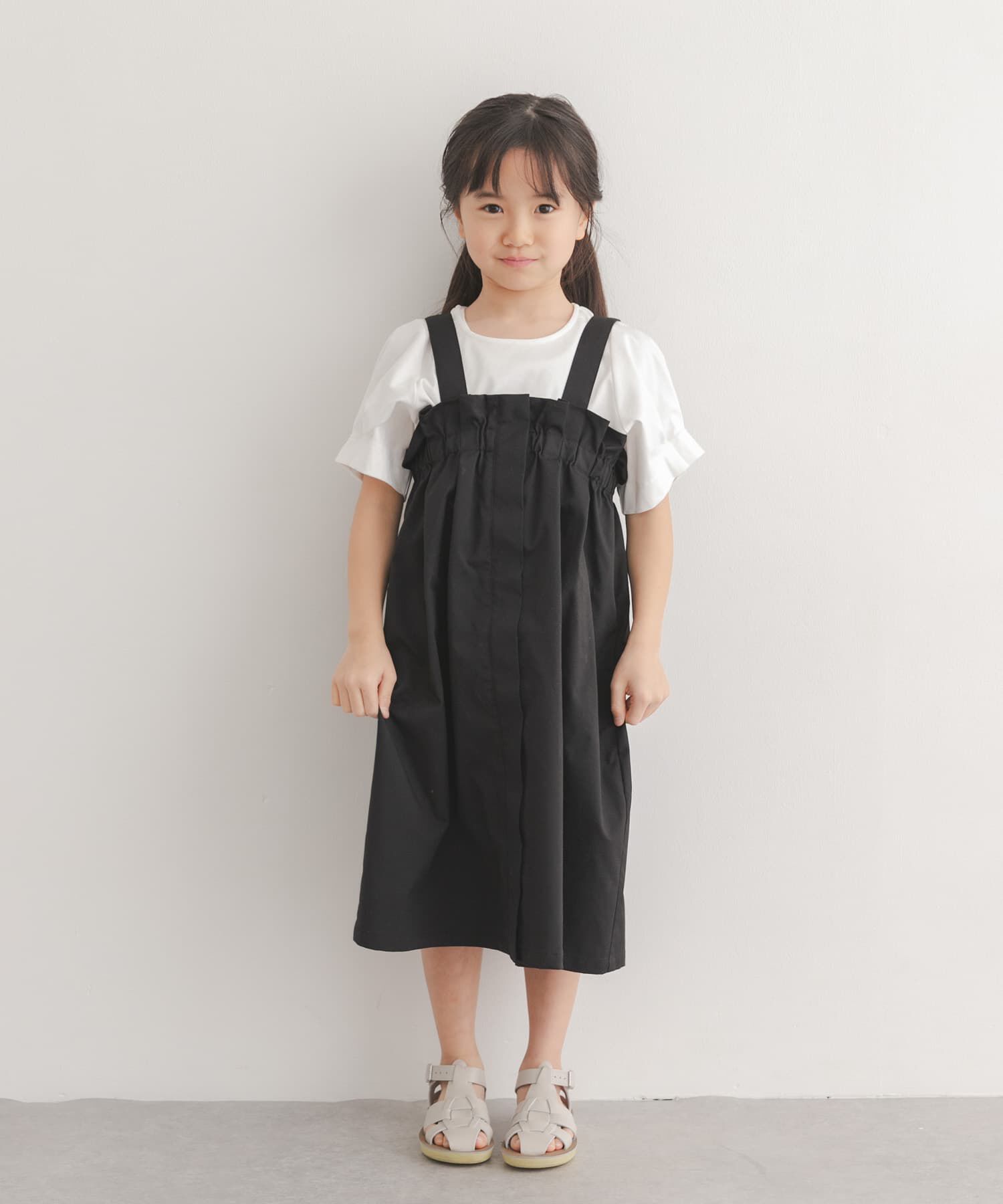 URBAN RESEARCH DOORS「『接触冷感/イージーケア』撥水ワークジャンパースカート(KIDS)」|ワンピース|