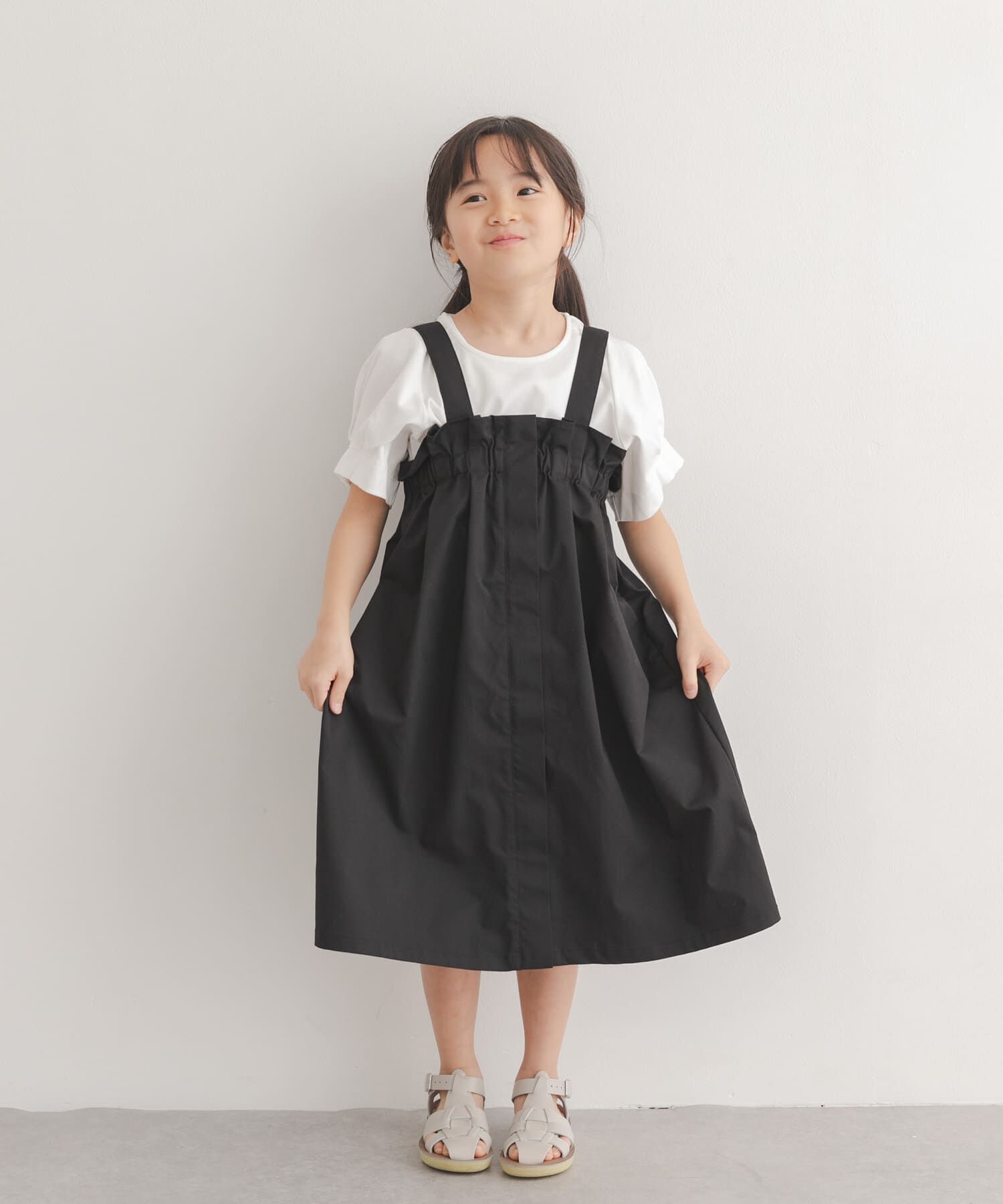 URBAN RESEARCH DOORS「『接触冷感/イージーケア』撥水ワークジャンパースカート(KIDS)」|ワンピース|