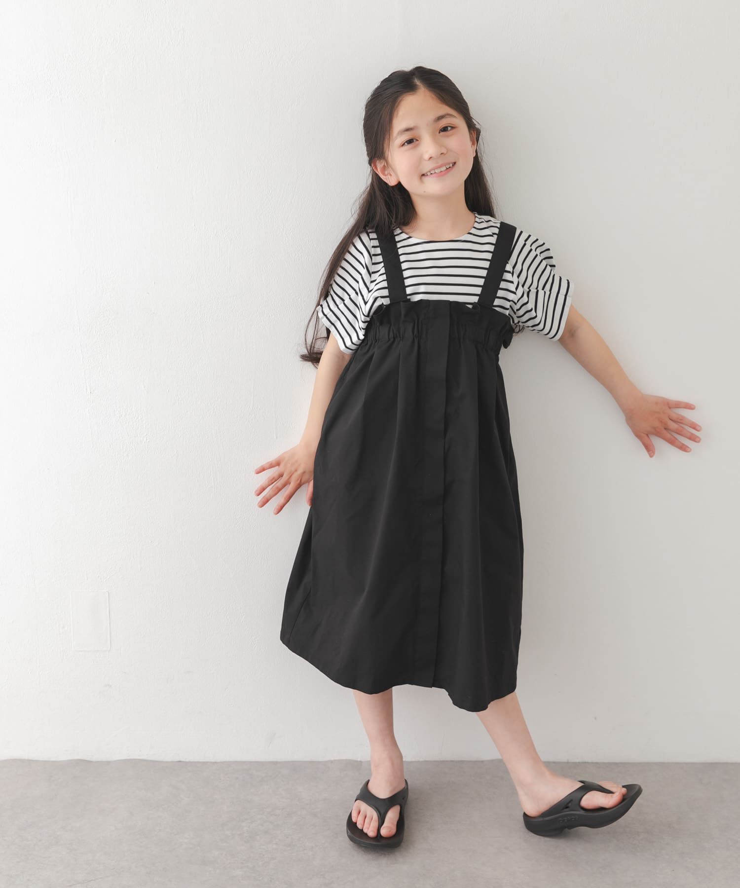 URBAN RESEARCH DOORS「『接触冷感/イージーケア』撥水ワークジャンパースカート(KIDS)」|ワンピース|