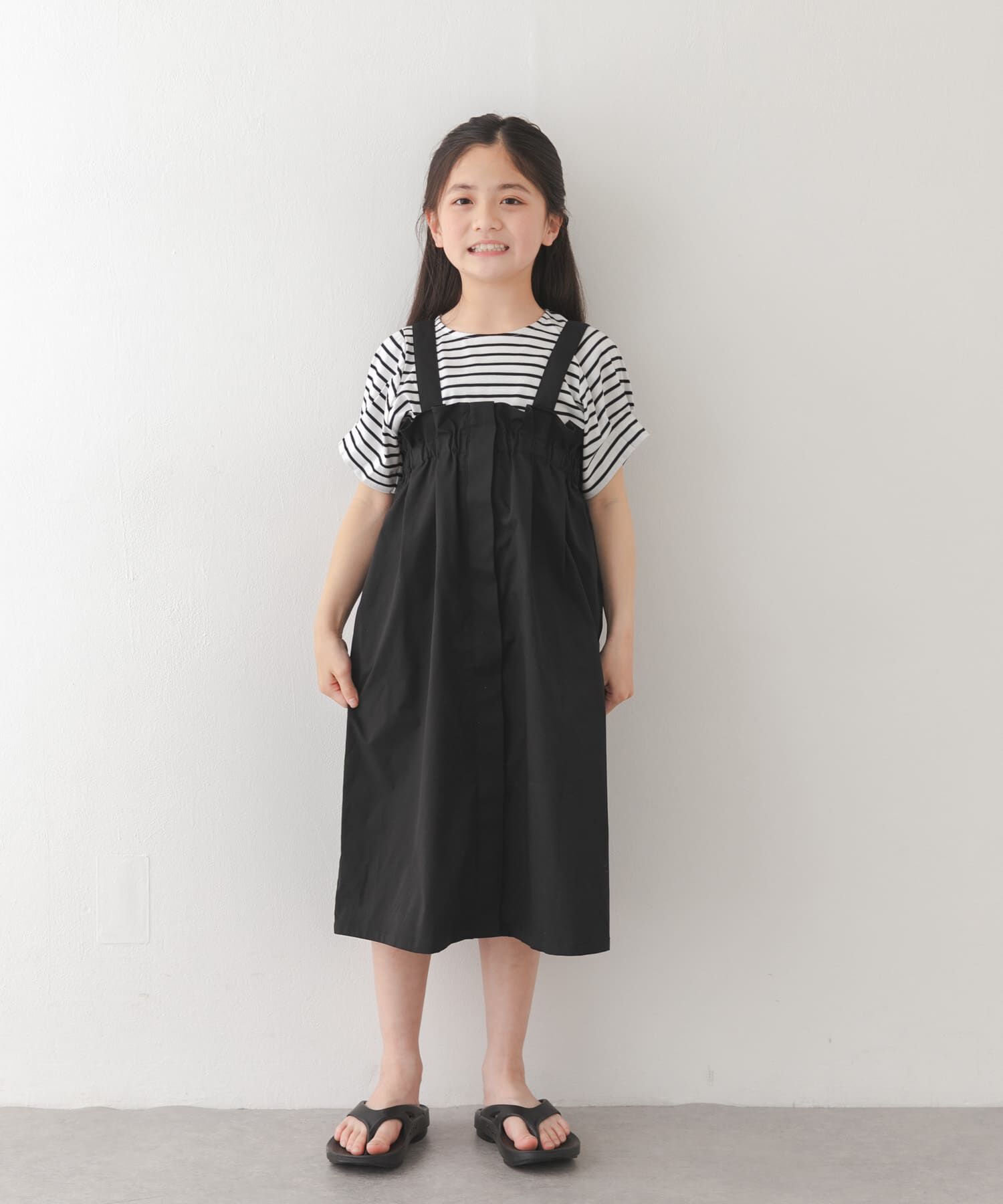 URBAN RESEARCH DOORS「『接触冷感/イージーケア』撥水ワークジャンパースカート(KIDS)」|ワンピース|