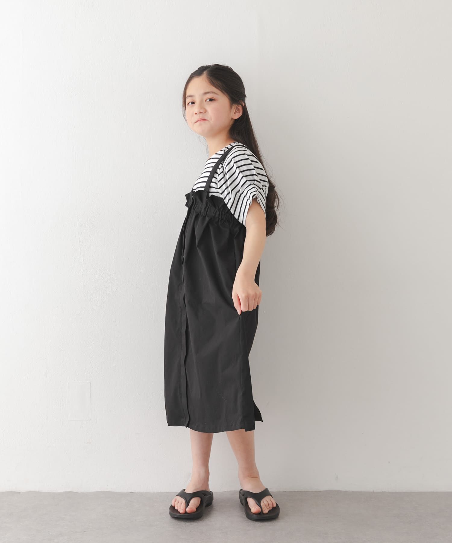 URBAN RESEARCH DOORS「『接触冷感/イージーケア』撥水ワークジャンパースカート(KIDS)」|ワンピース|