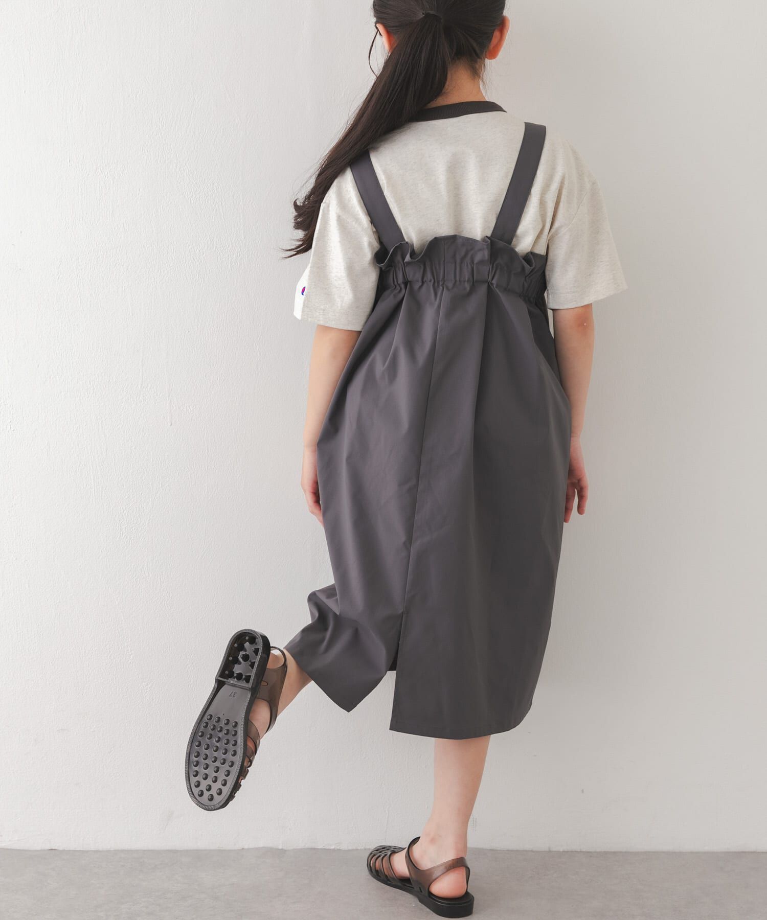 URBAN RESEARCH DOORS「『接触冷感/イージーケア』撥水ワークジャンパースカート(KIDS)」|ワンピース|