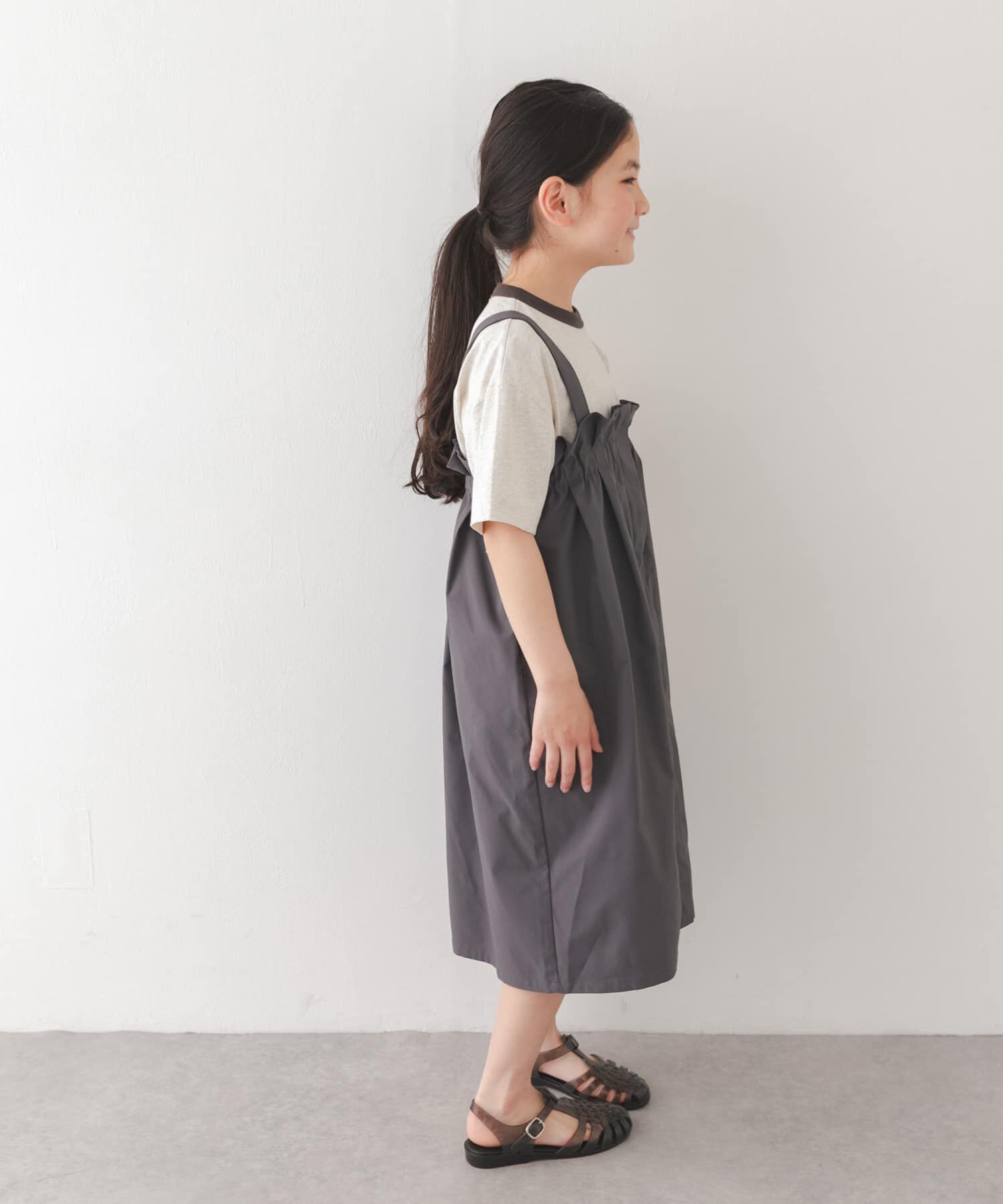 URBAN RESEARCH DOORS「『接触冷感/イージーケア』撥水ワークジャンパースカート(KIDS)」|ワンピース|