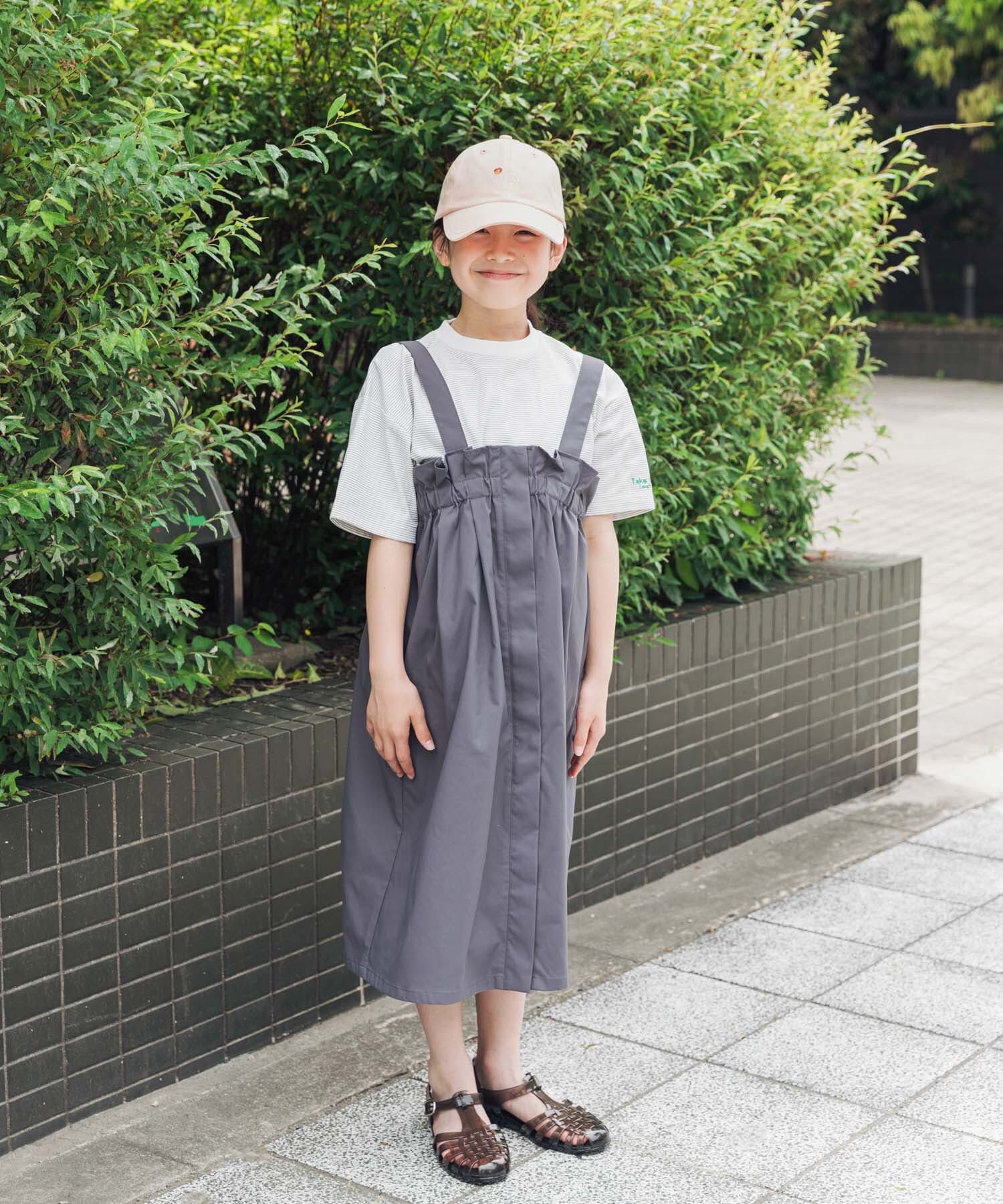 URBAN RESEARCH DOORS「『接触冷感/イージーケア』撥水ワークジャンパースカート(KIDS)」|ワンピース|