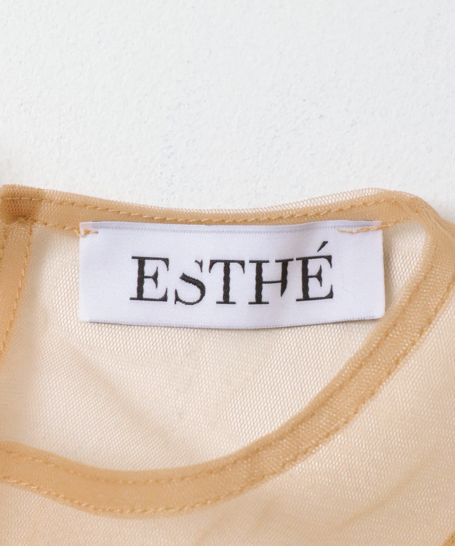 URBAN RESEARCH「ESTHE　TULLE PEPLUM RUFFLE TOP」|シャツ・ブラウス|