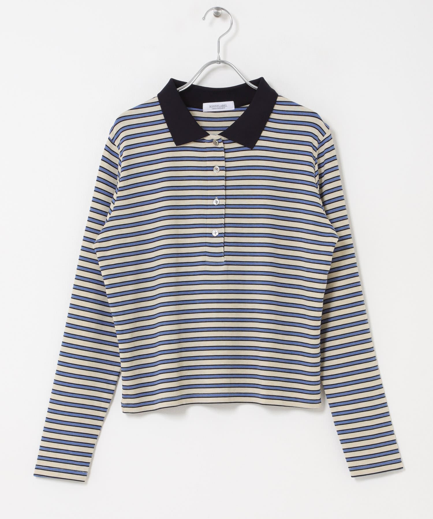 Sonny Label 「マルチボーダースムースポロシャツ」|ポロシャツ|