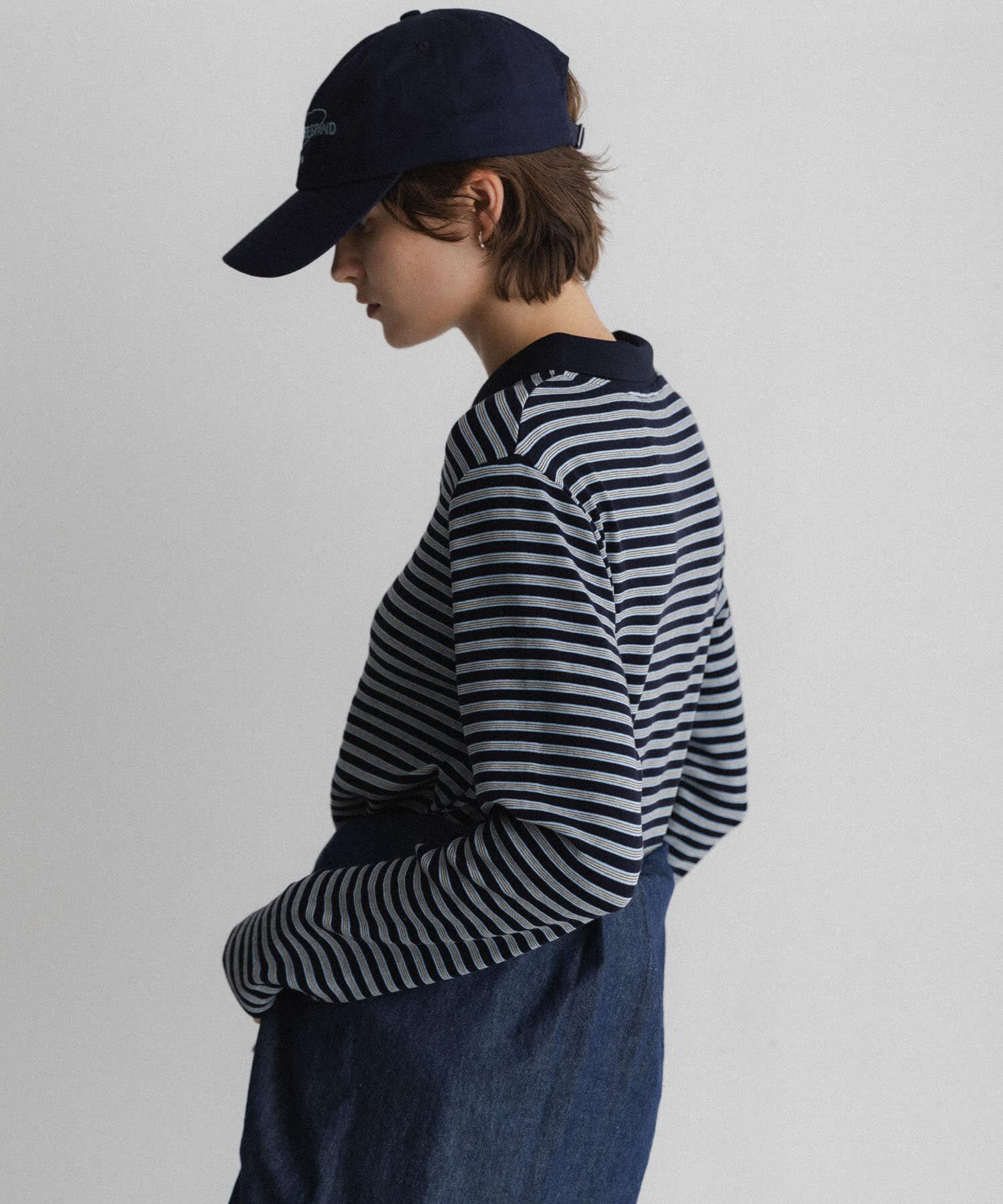 Sonny Label 「マルチボーダースムースポロシャツ」|ポロシャツ|