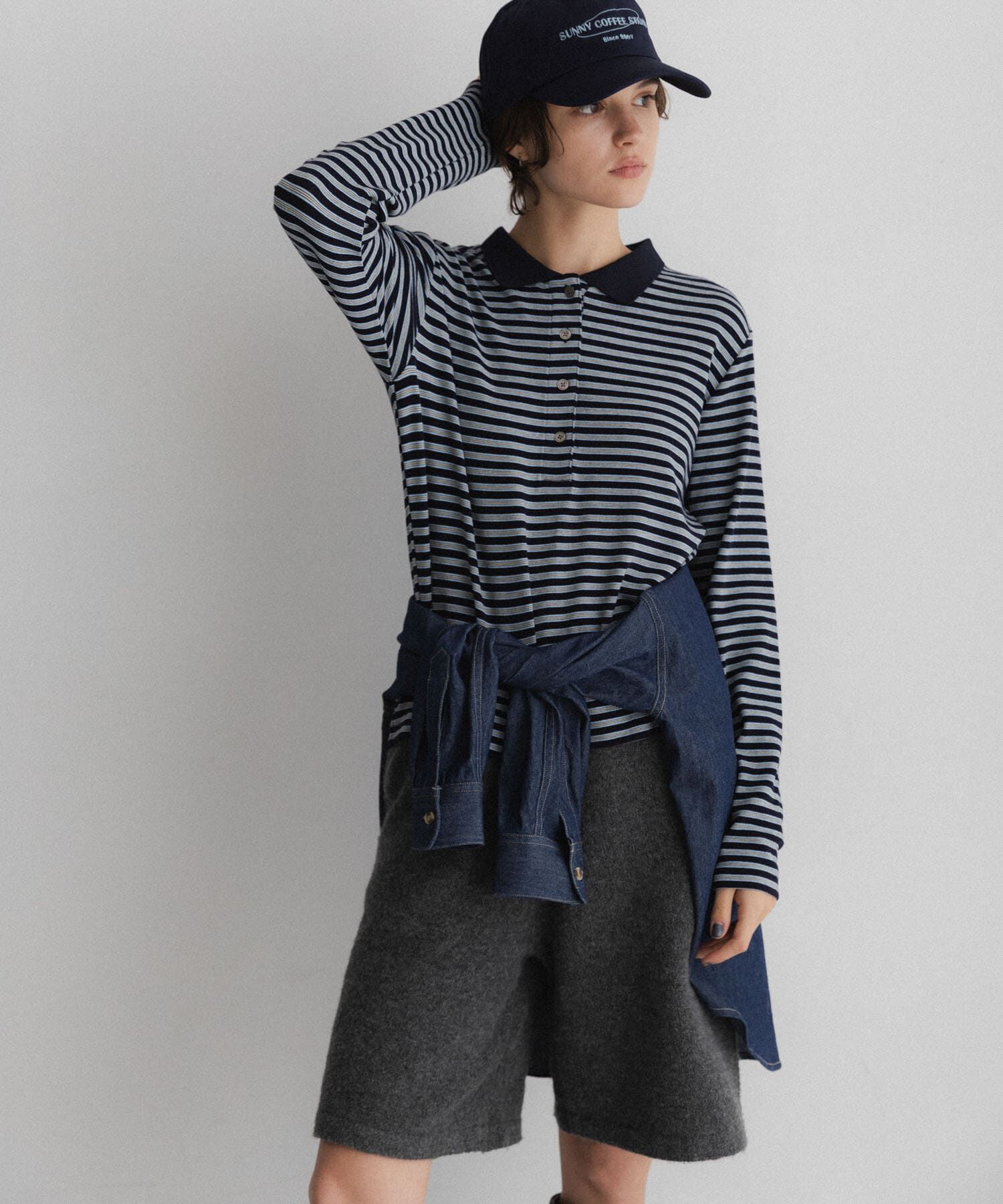 Sonny Label 「マルチボーダースムースポロシャツ」|ポロシャツ|