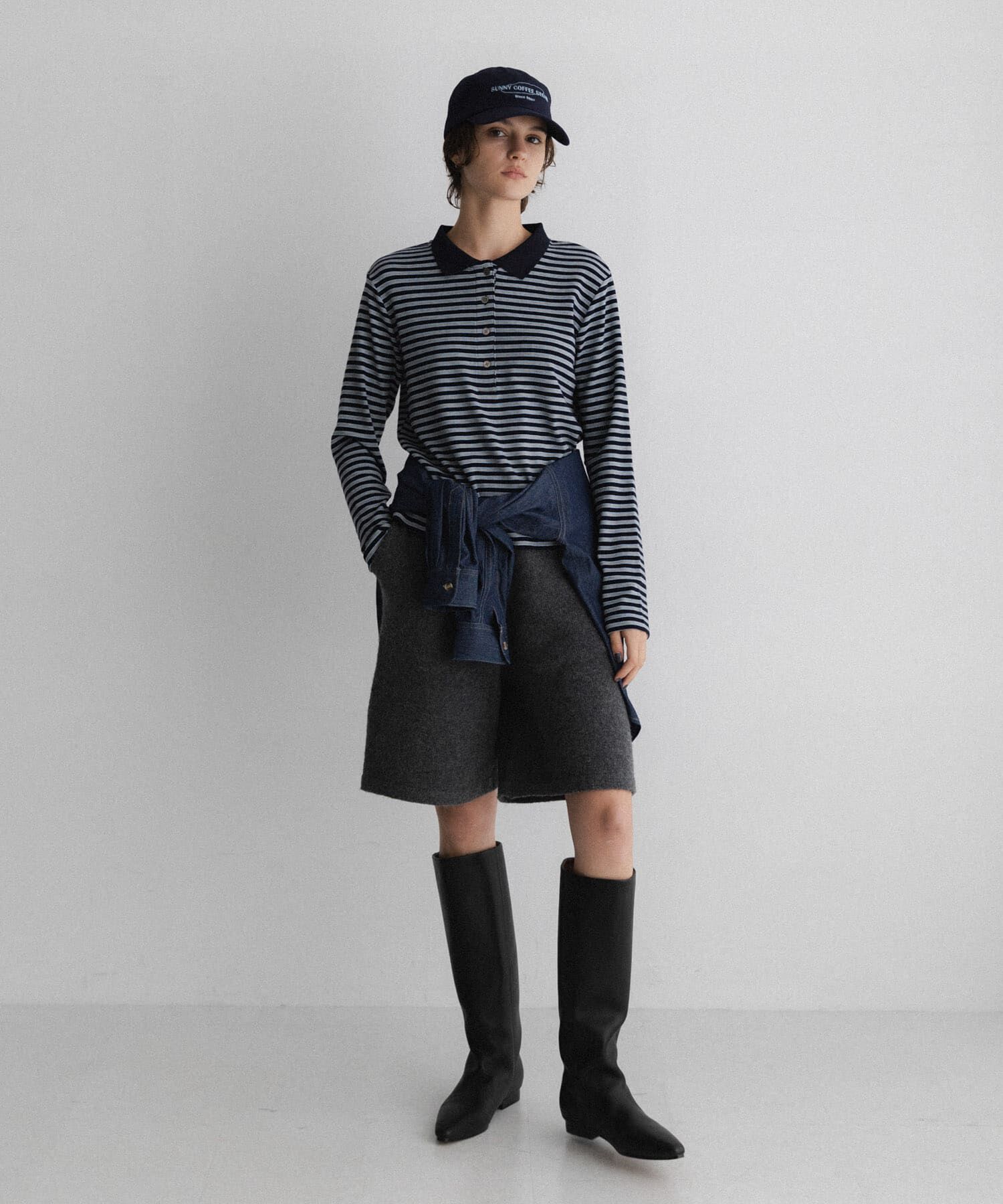 Sonny Label 「マルチボーダースムースポロシャツ」|ポロシャツ|