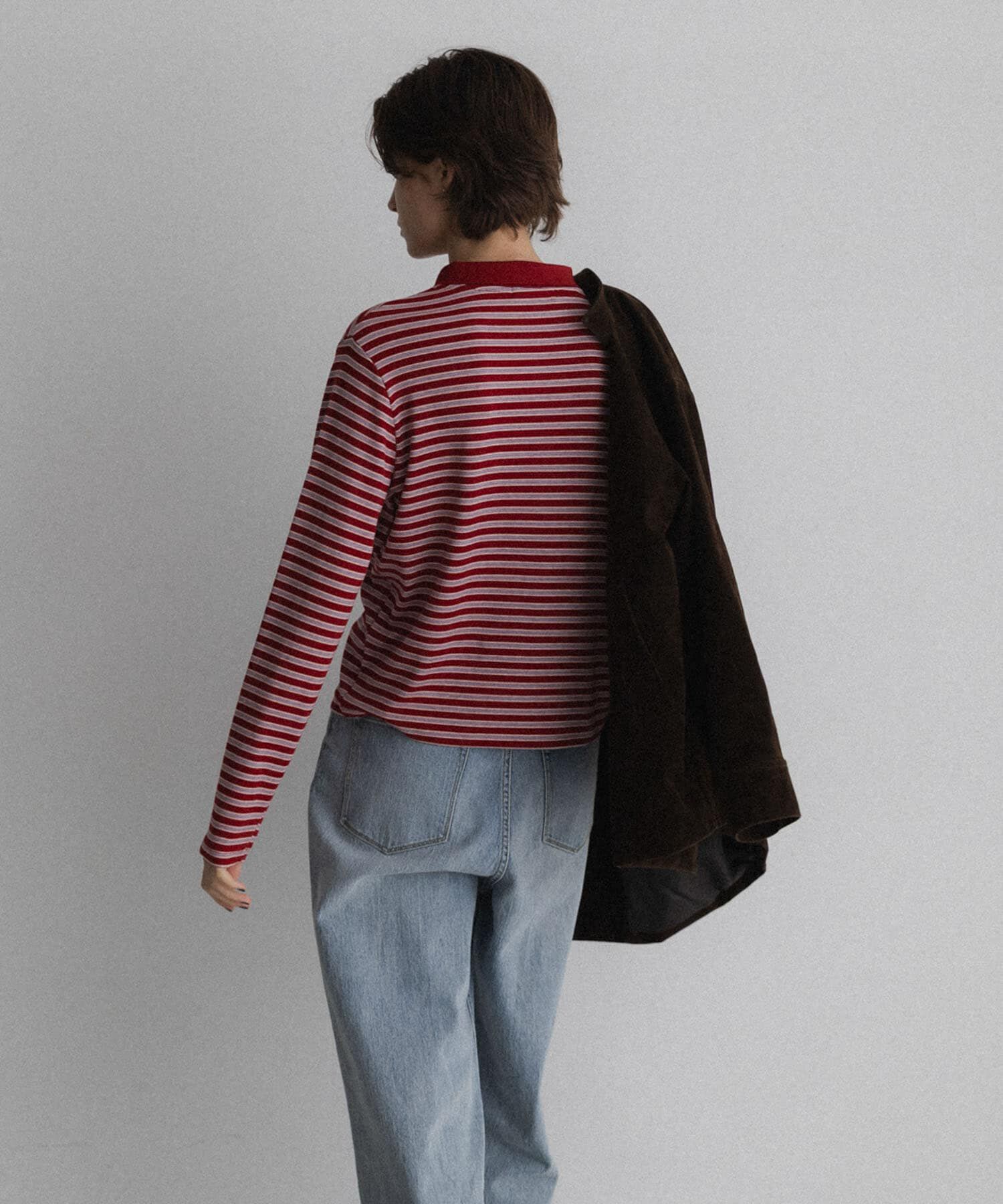 Sonny Label 「マルチボーダースムースポロシャツ」|ポロシャツ|