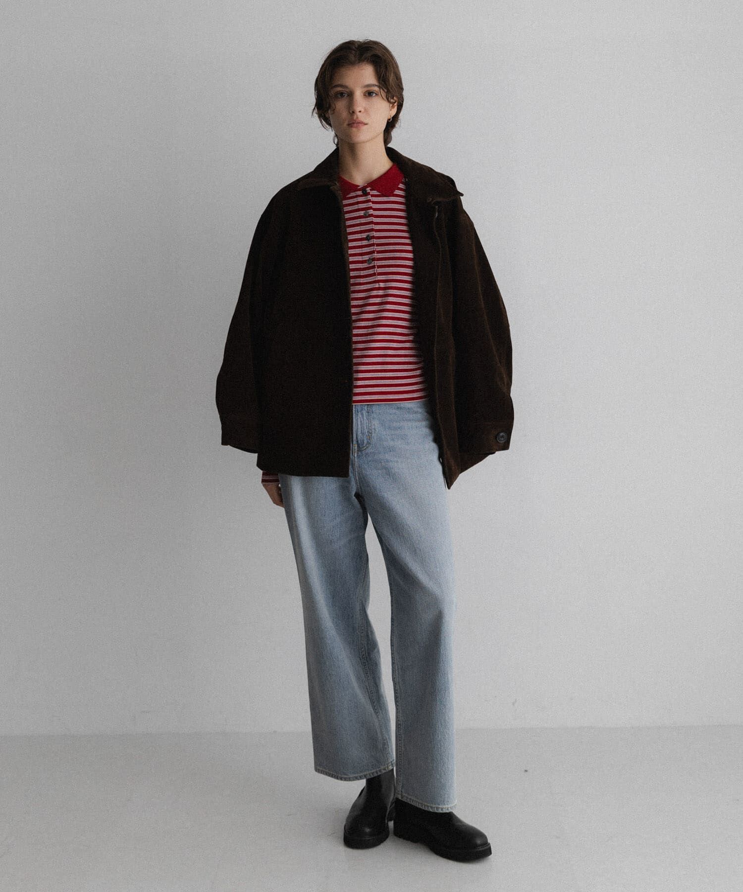Sonny Label 「マルチボーダースムースポロシャツ」|ポロシャツ|