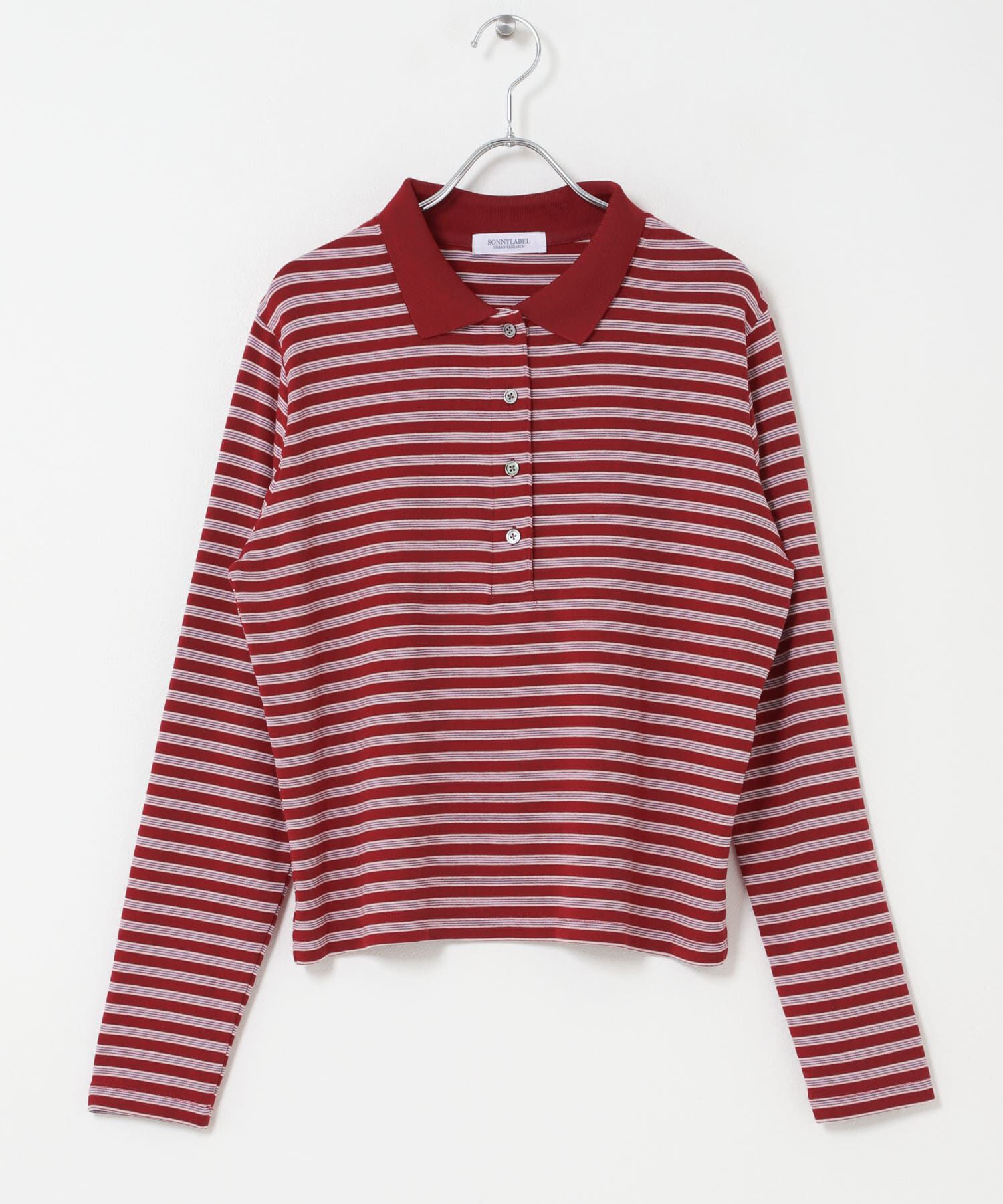 Sonny Label 「マルチボーダースムースポロシャツ」|ポロシャツ|