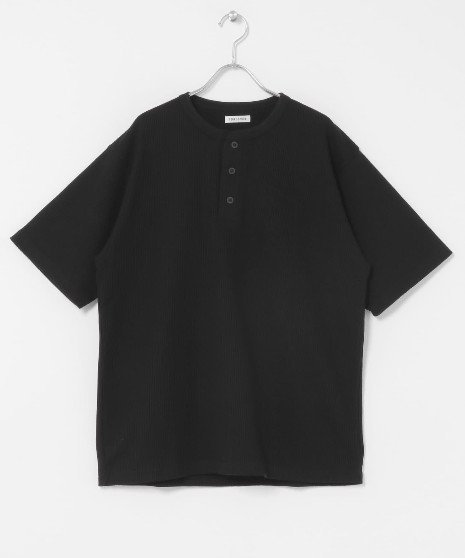URBAN RESEARCH DOORS「FORK&SPOON　ワッフルヘンリーTシャツ」|Tシャツ・カットソー|