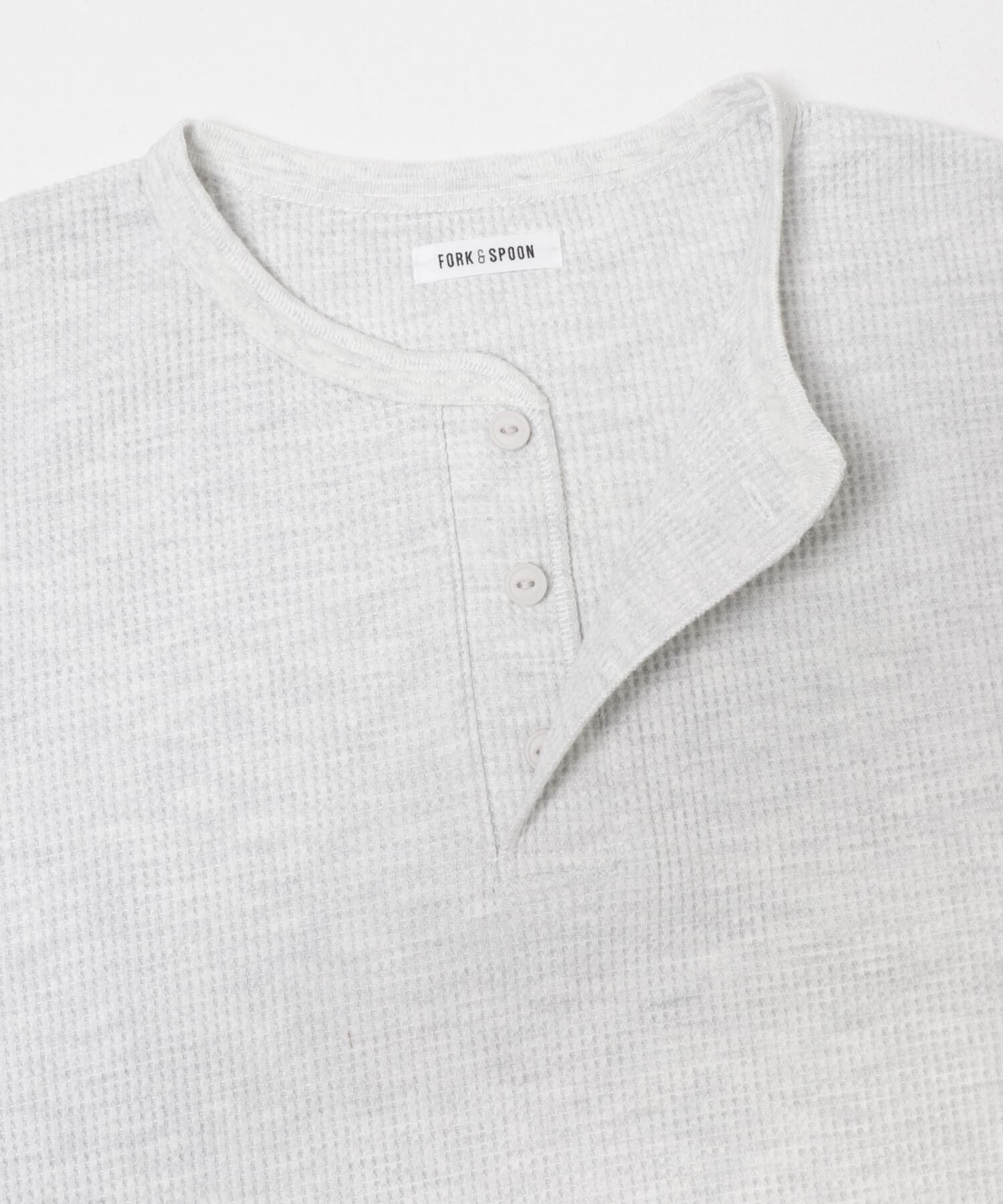 URBAN RESEARCH DOORS「FORK&SPOON　ワッフルヘンリーTシャツ」|Tシャツ・カットソー|