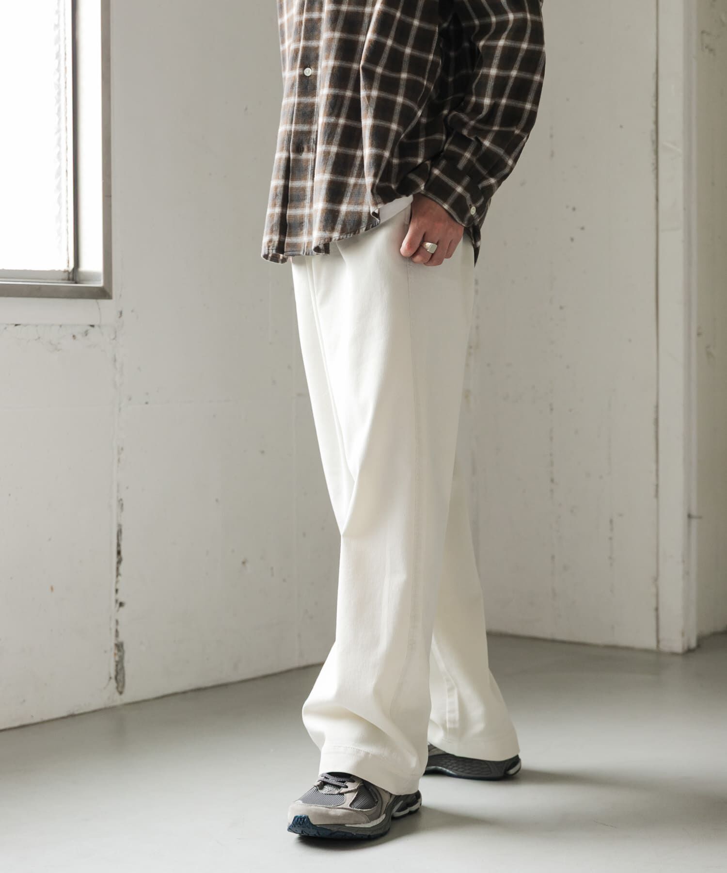 URBAN RESEARCH DOORS「FORK&SPOON　メッシュデニムワイドパンツ」|その他|