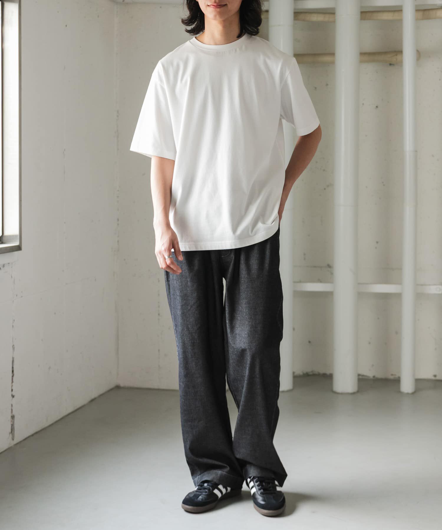 URBAN RESEARCH DOORS「FORK&SPOON　メッシュデニムワイドパンツ」|その他|