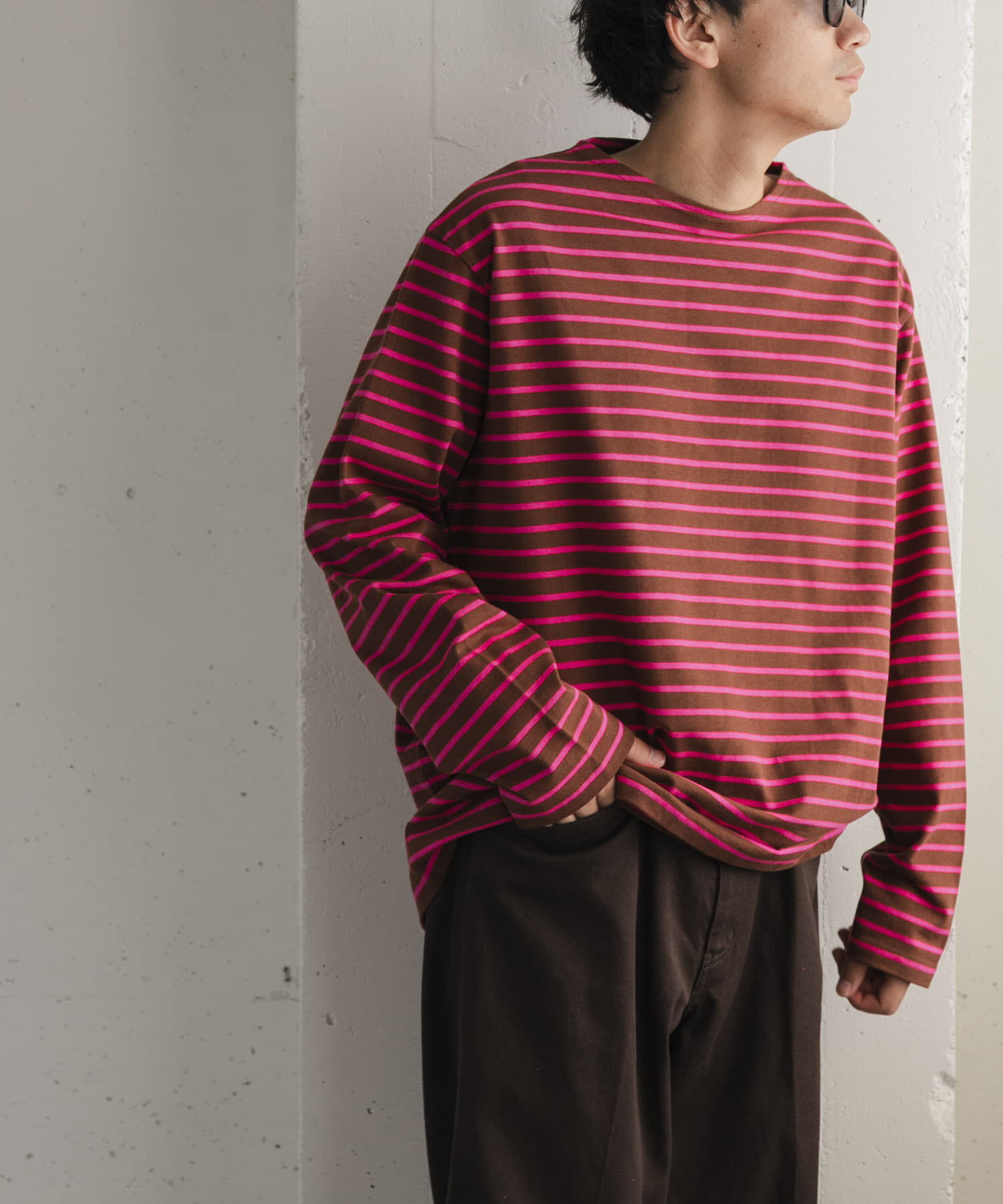 URBAN RESEARCH DOORS「FORK&SPOON　ボートネックボーダー」|Tシャツ・カットソー|