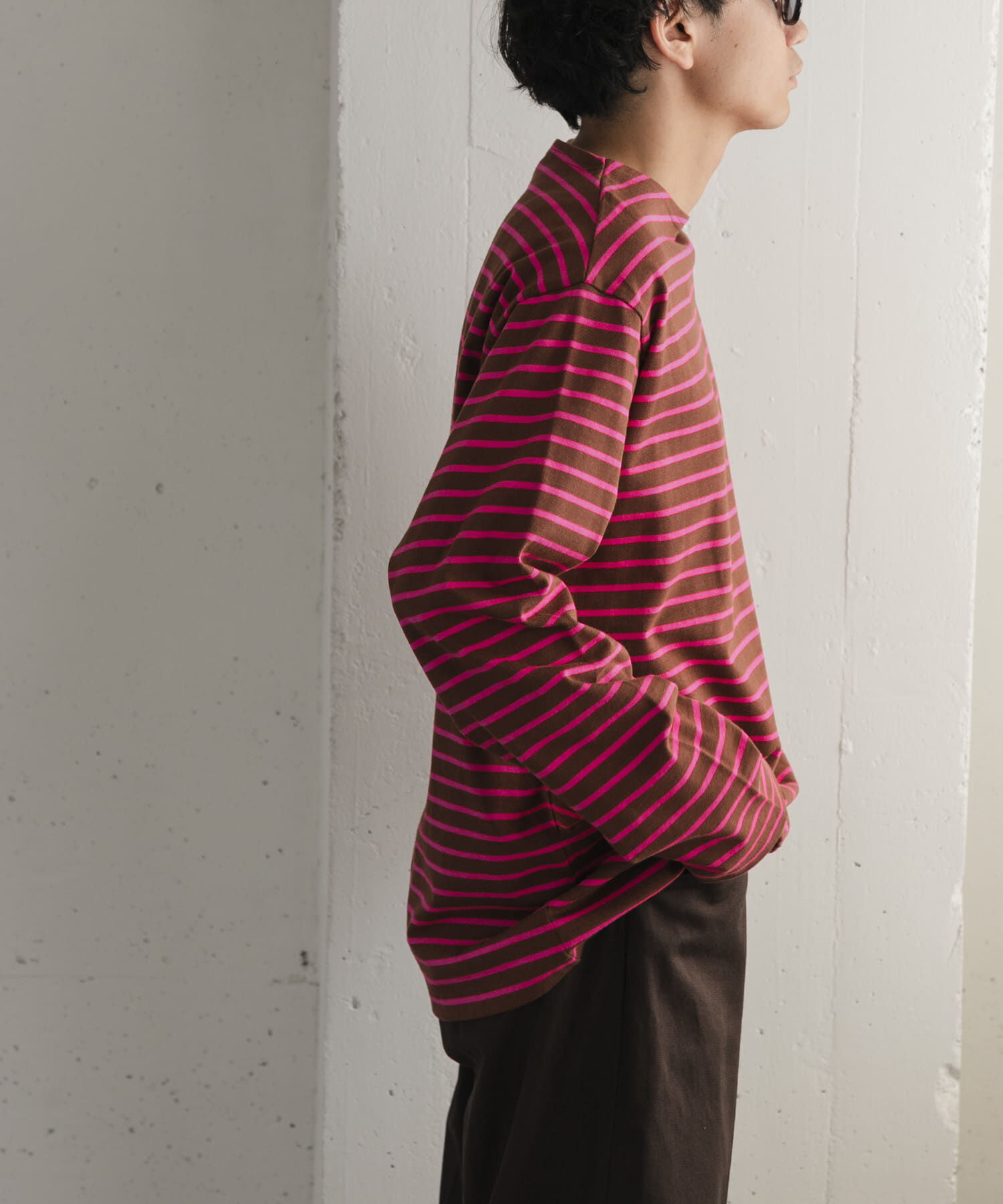 URBAN RESEARCH DOORS「FORK&SPOON　ボートネックボーダー」|Tシャツ・カットソー|