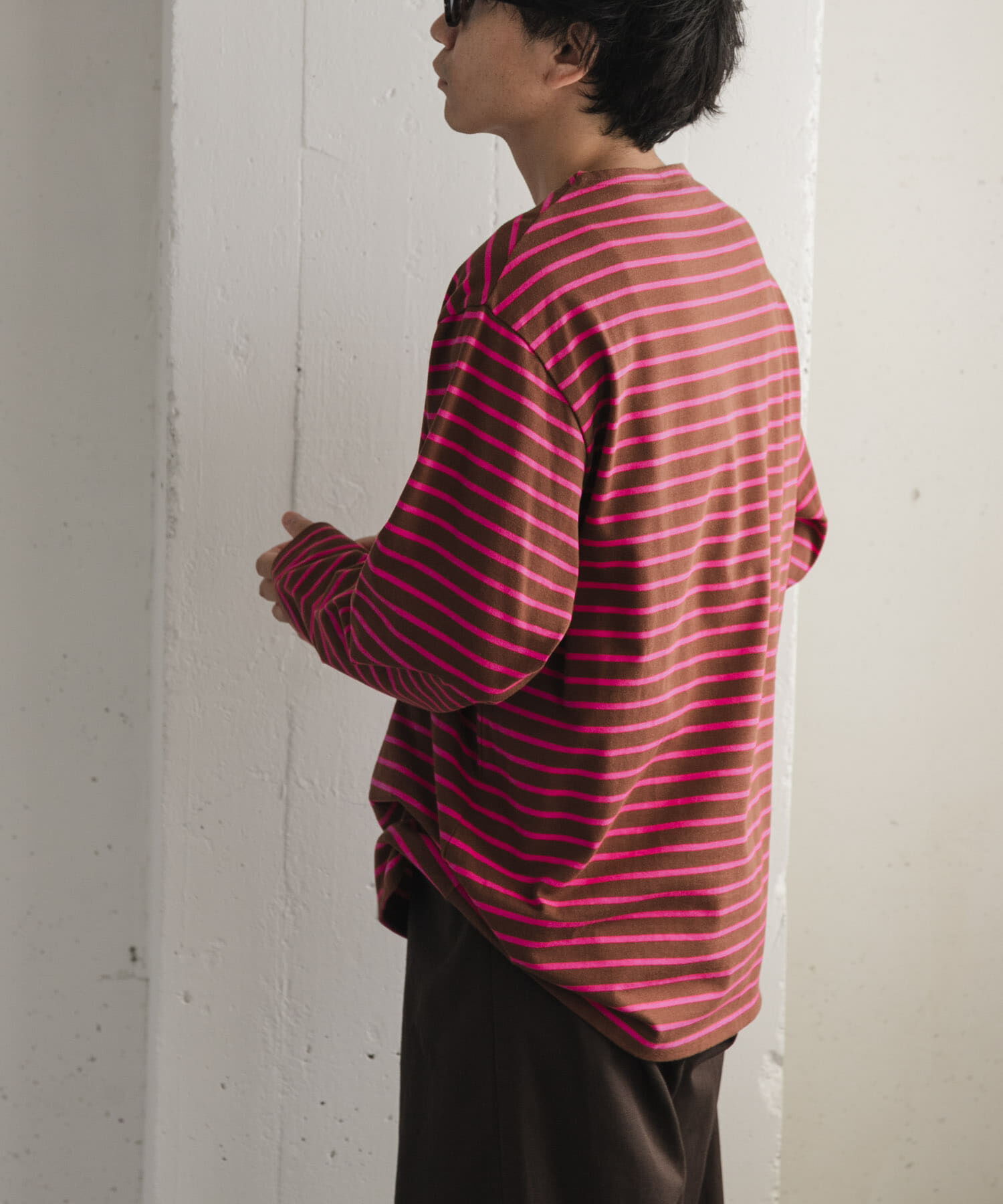 URBAN RESEARCH DOORS「FORK&SPOON　ボートネックボーダー」|Tシャツ・カットソー|