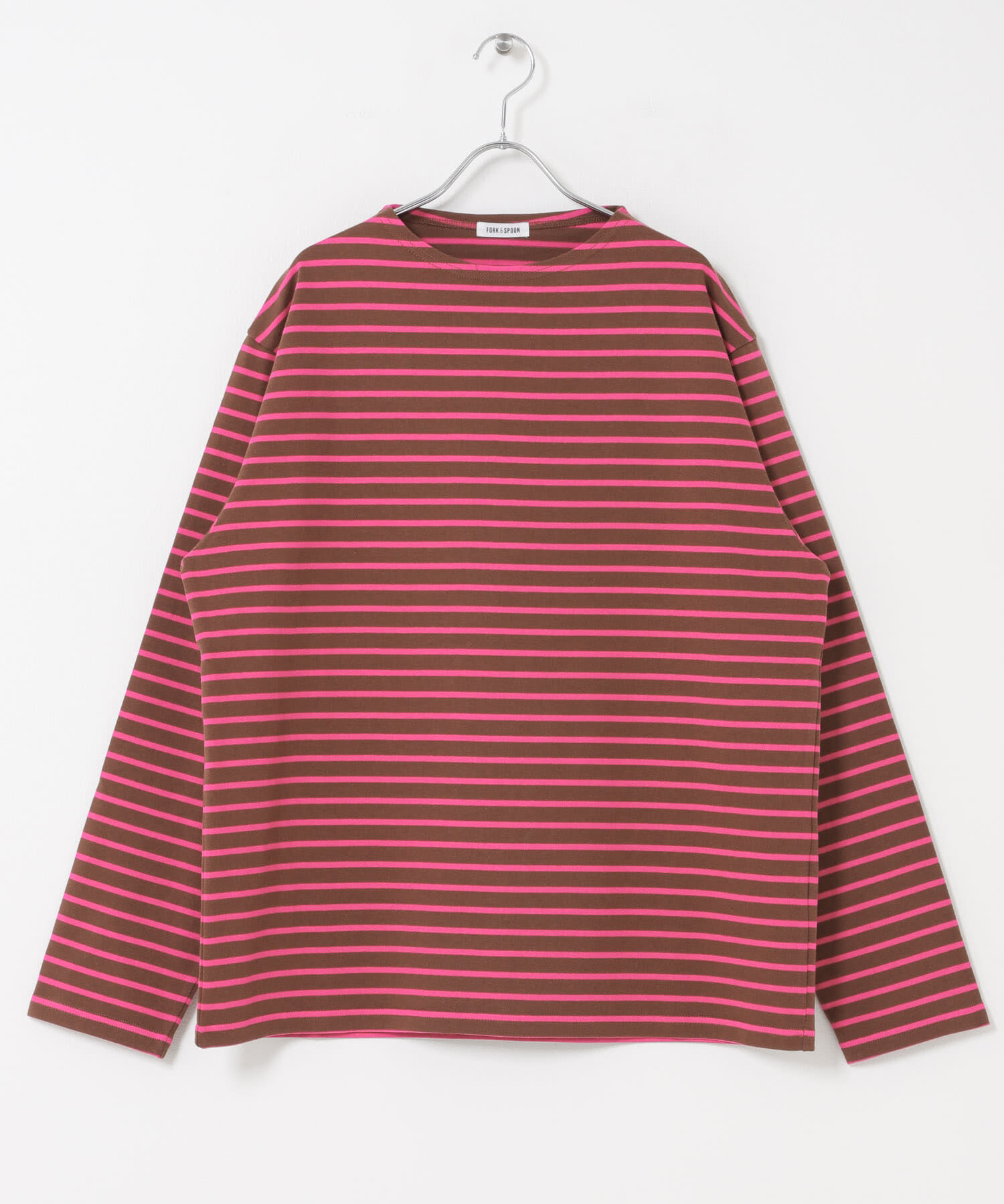 URBAN RESEARCH DOORS「FORK&SPOON　ボートネックボーダー」|Tシャツ・カットソー|