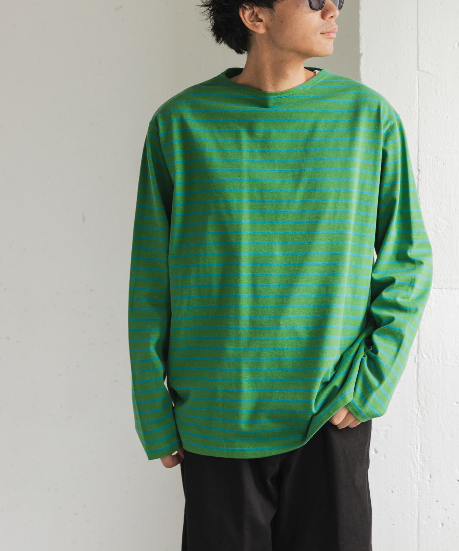 URBAN RESEARCH DOORS「FORK&SPOON　ボートネックボーダー」|Tシャツ・カットソー|