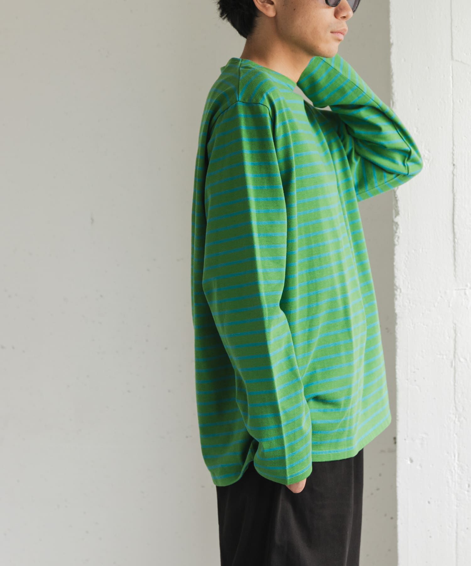 URBAN RESEARCH DOORS「FORK&SPOON　ボートネックボーダー」|Tシャツ・カットソー|