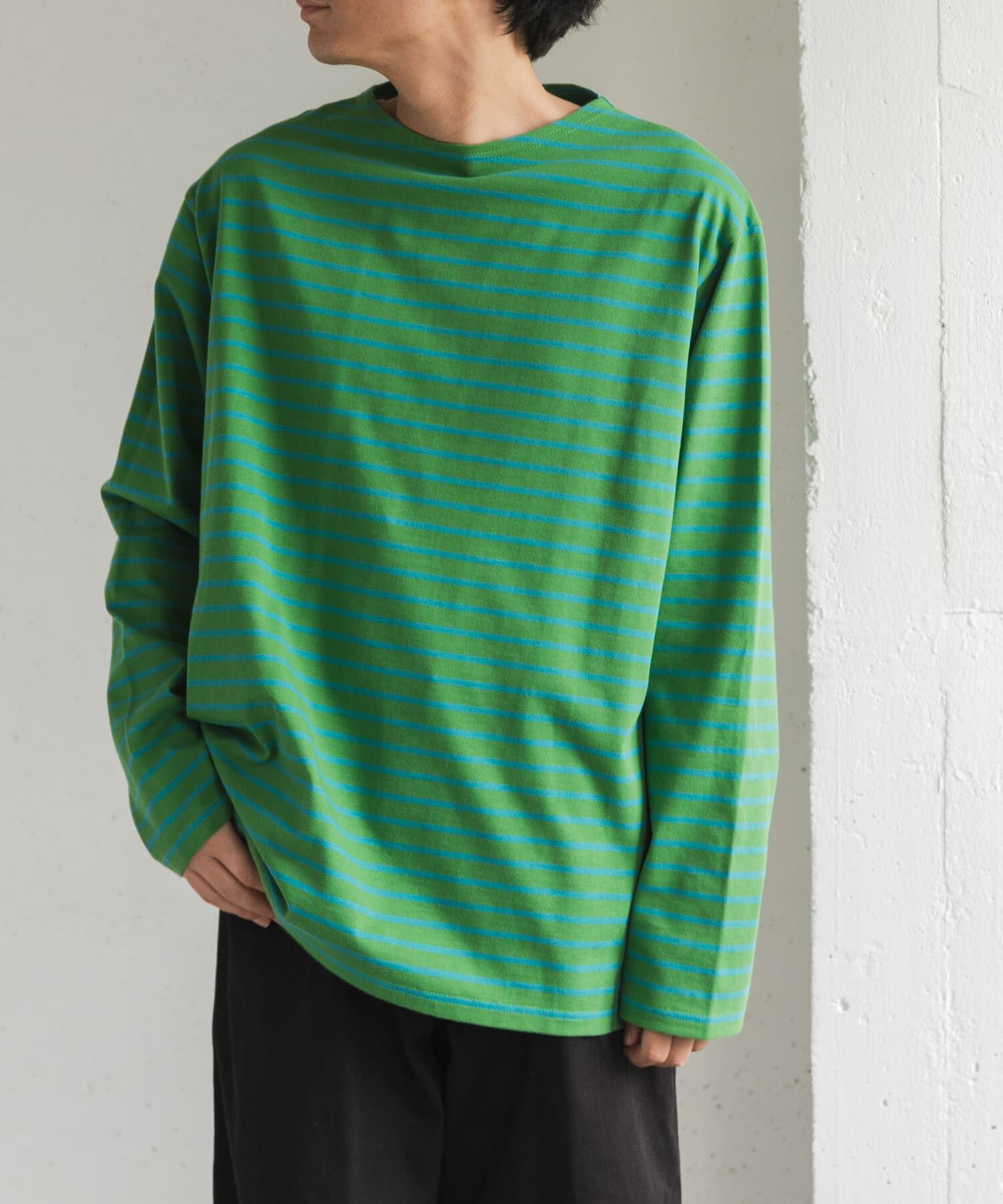 URBAN RESEARCH DOORS「FORK&SPOON　ボートネックボーダー」|Tシャツ・カットソー|