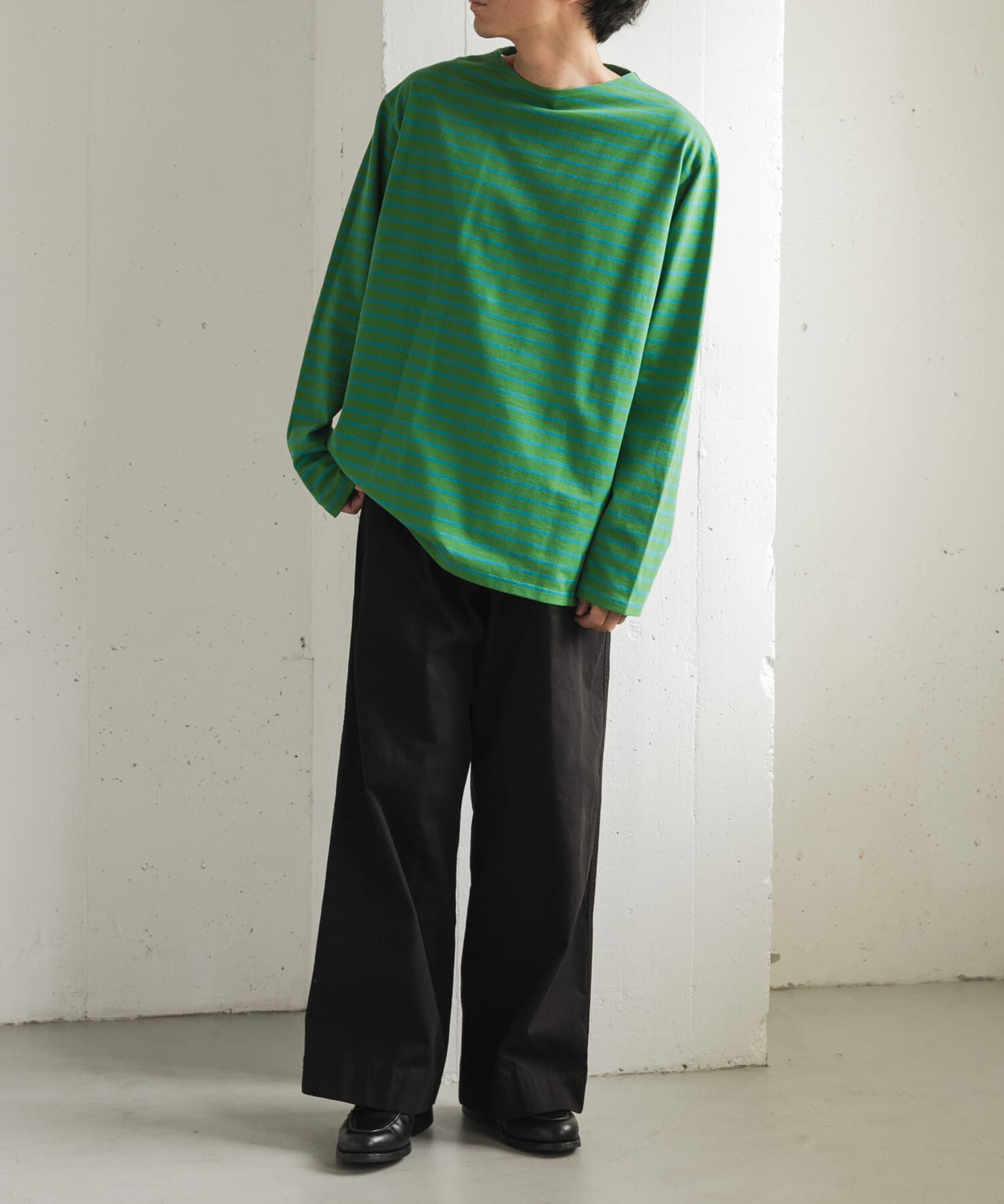 URBAN RESEARCH DOORS「FORK&SPOON　ボートネックボーダー」|Tシャツ・カットソー|