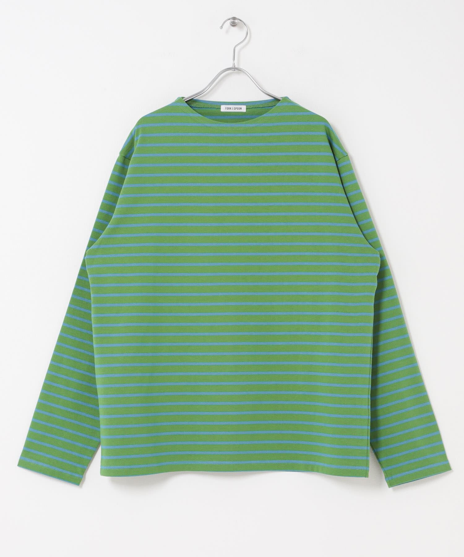 URBAN RESEARCH DOORS「FORK&SPOON　ボートネックボーダー」|Tシャツ・カットソー|