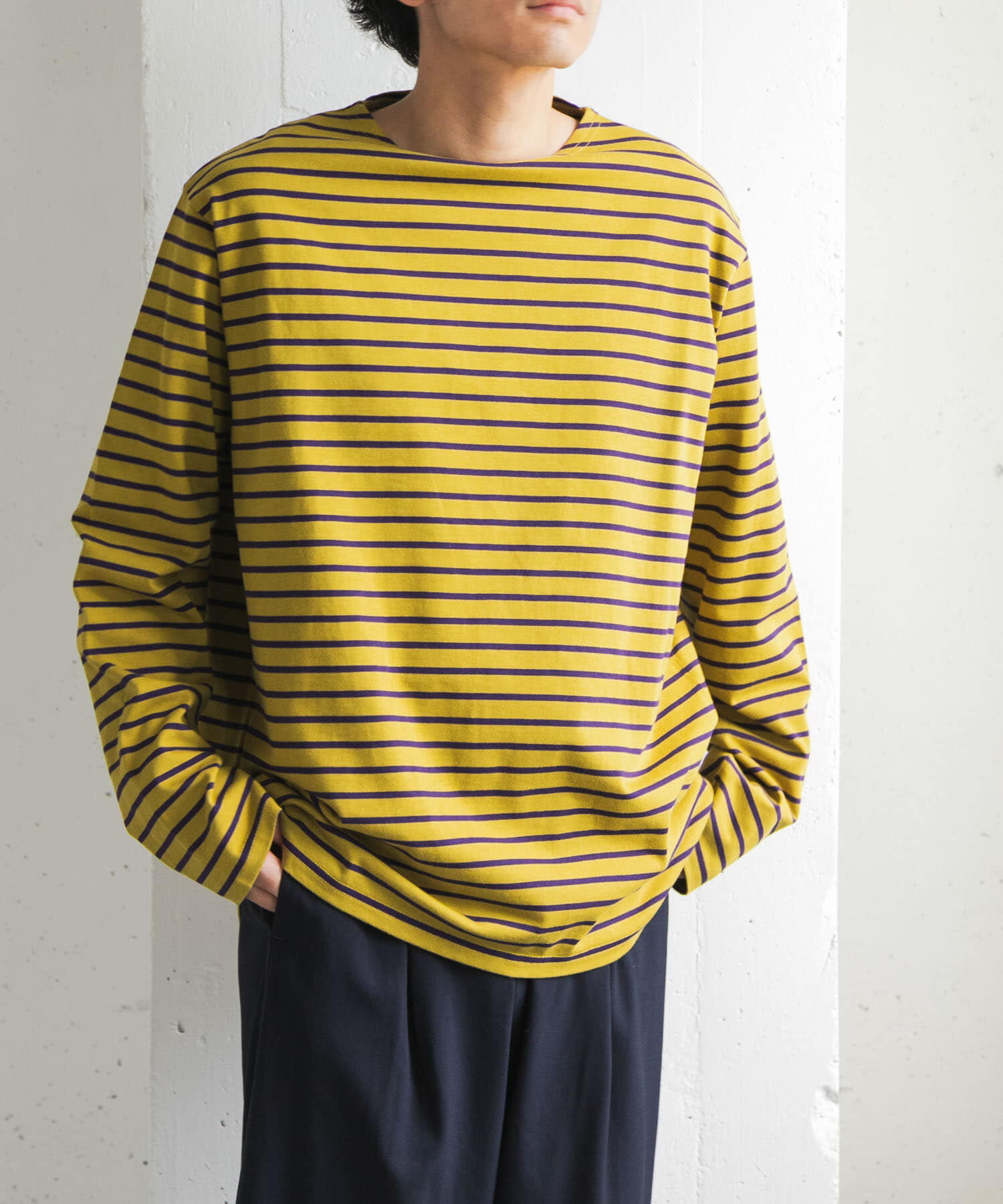 URBAN RESEARCH DOORS「FORK&SPOON　ボートネックボーダー」|Tシャツ・カットソー|