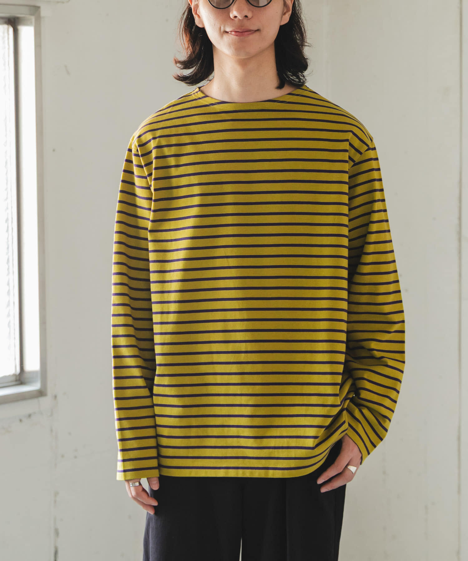 URBAN RESEARCH DOORS「FORK&SPOON　ボートネックボーダー」|Tシャツ・カットソー|