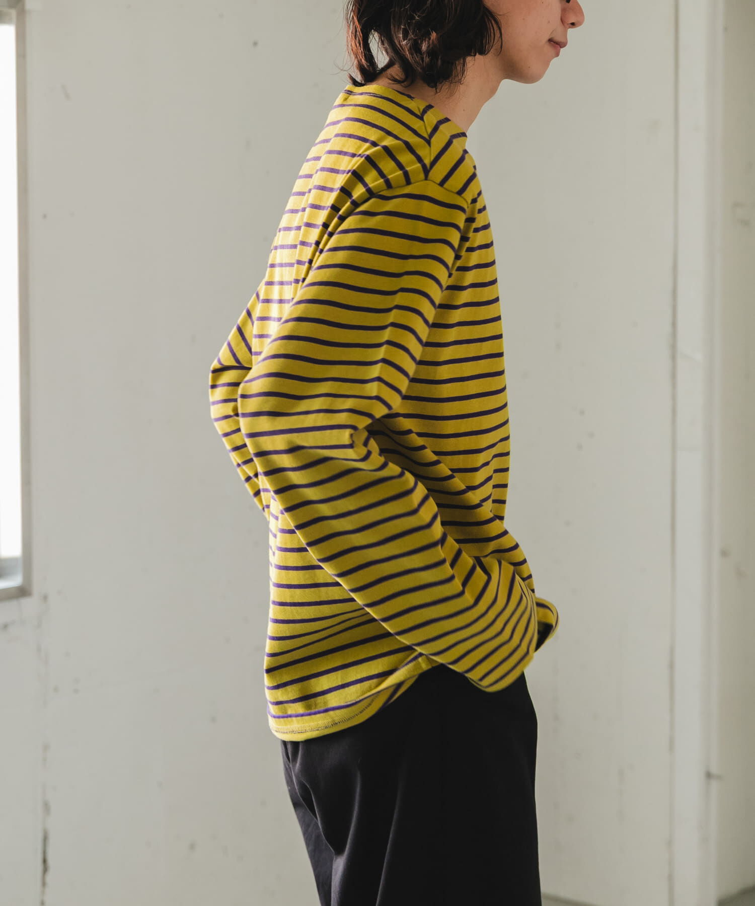 URBAN RESEARCH DOORS「FORK&SPOON　ボートネックボーダー」|Tシャツ・カットソー|