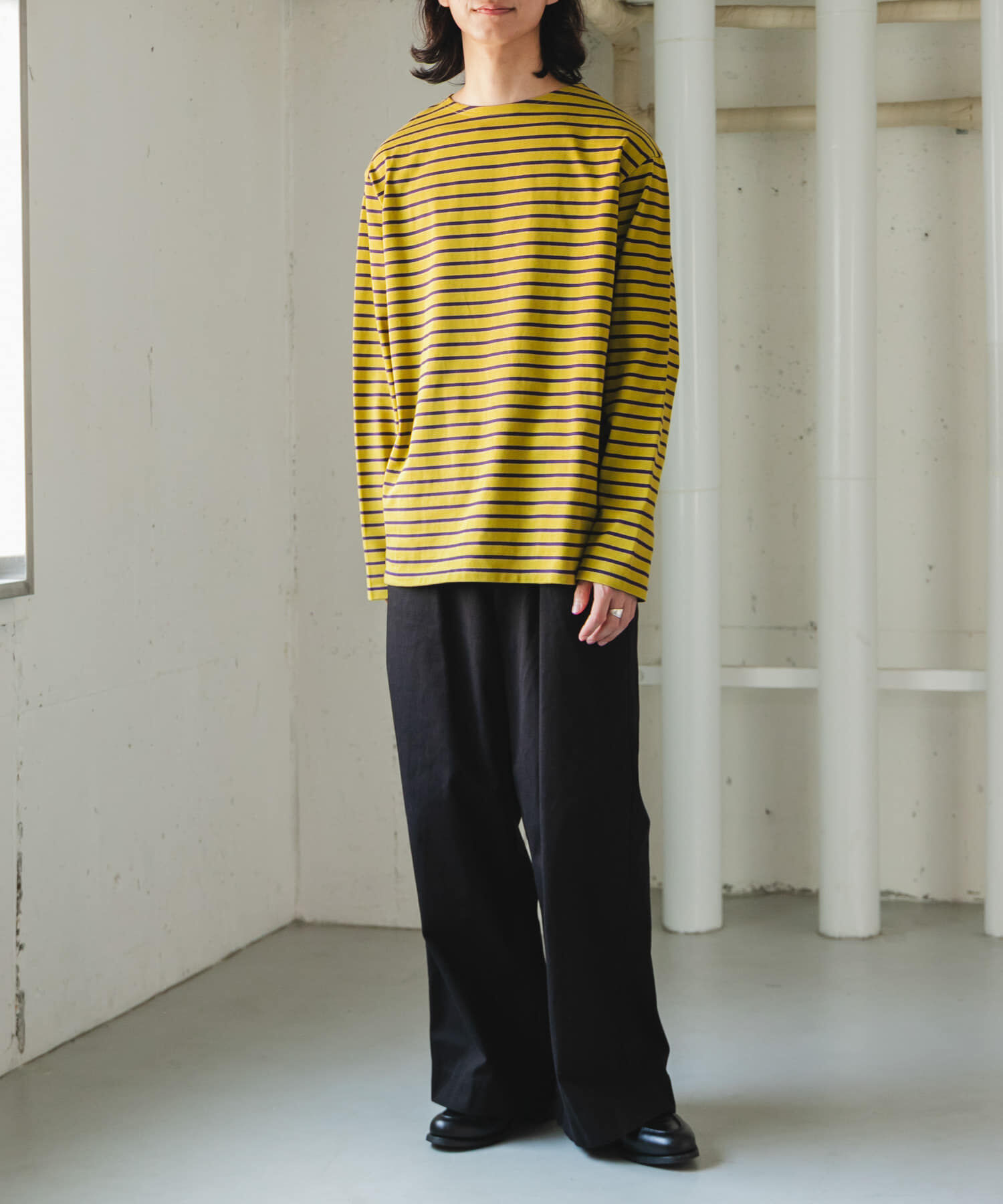 URBAN RESEARCH DOORS「FORK&SPOON　ボートネックボーダー」|Tシャツ・カットソー|