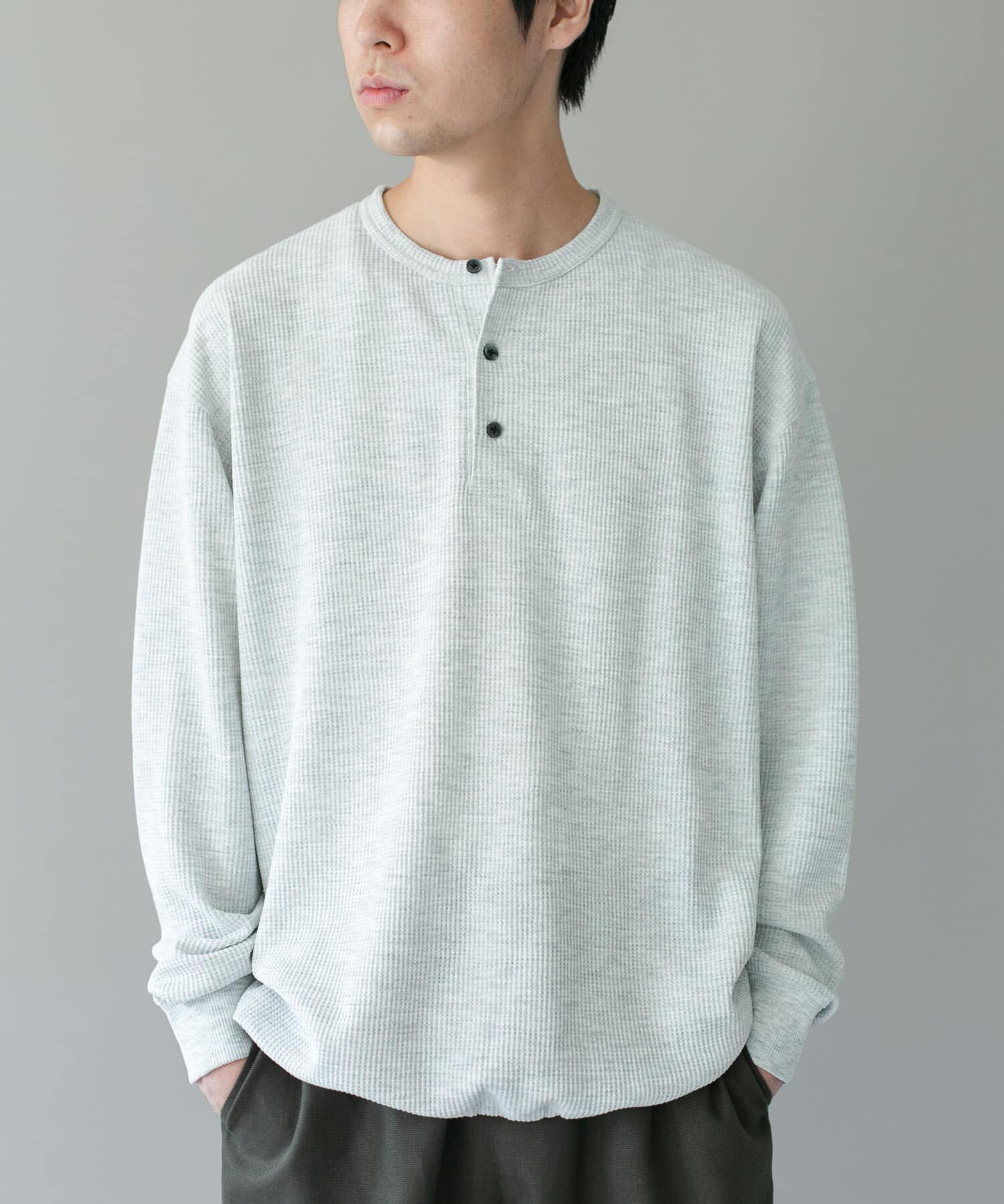 URBAN RESEARCH DOORS「DRYMIXワッフル ドロスト ロングスリーブ Tシャツ」|Tシャツ・カットソー|