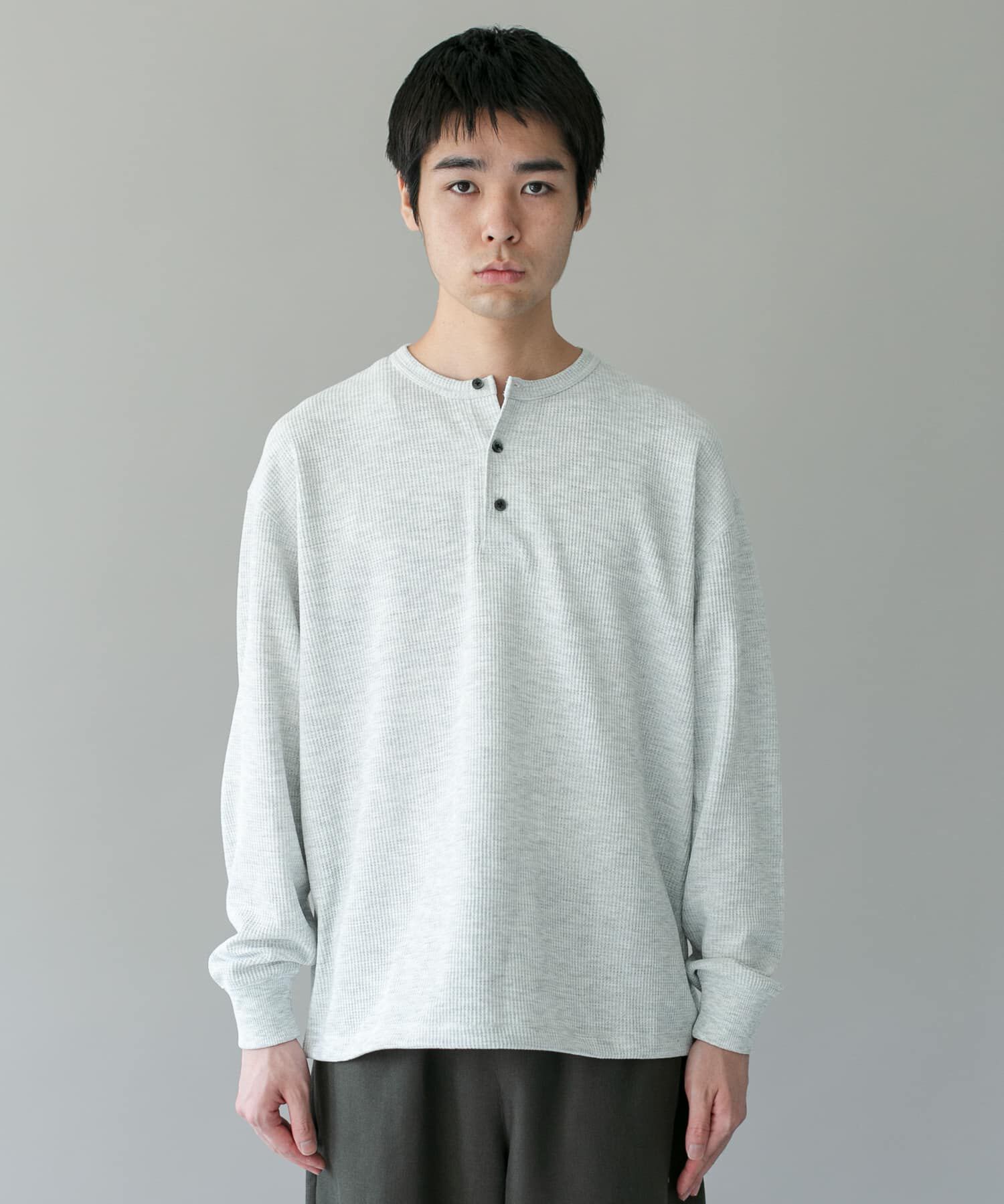 URBAN RESEARCH DOORS「DRYMIXワッフル ドロスト ロングスリーブ Tシャツ」|Tシャツ・カットソー|