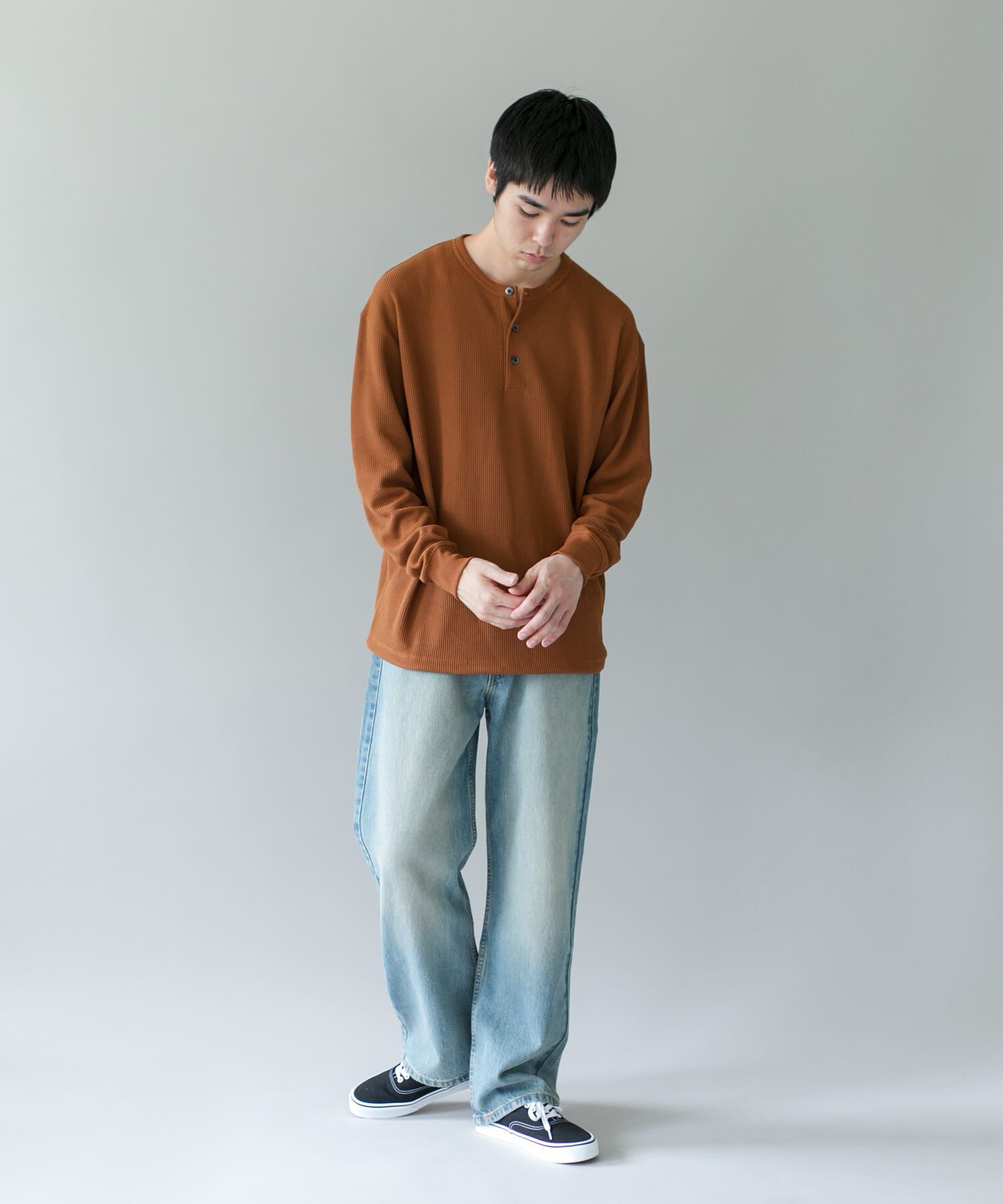 URBAN RESEARCH DOORS「DRYMIXワッフル ドロスト ロングスリーブ Tシャツ」|Tシャツ・カットソー|