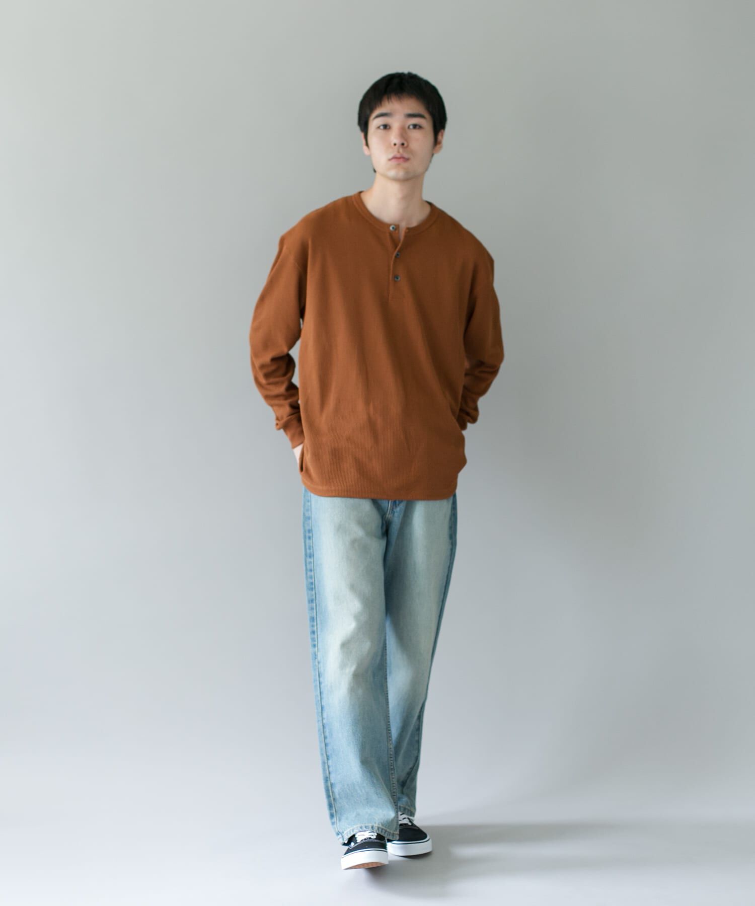 URBAN RESEARCH DOORS「DRYMIXワッフル ドロスト ロングスリーブ Tシャツ」|Tシャツ・カットソー|