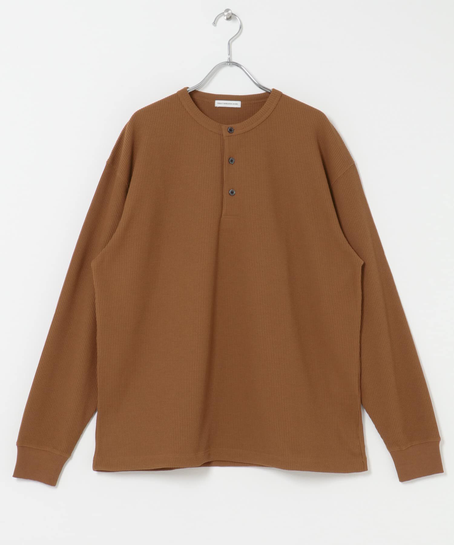 URBAN RESEARCH DOORS「DRYMIXワッフル ドロスト ロングスリーブ Tシャツ」|Tシャツ・カットソー|