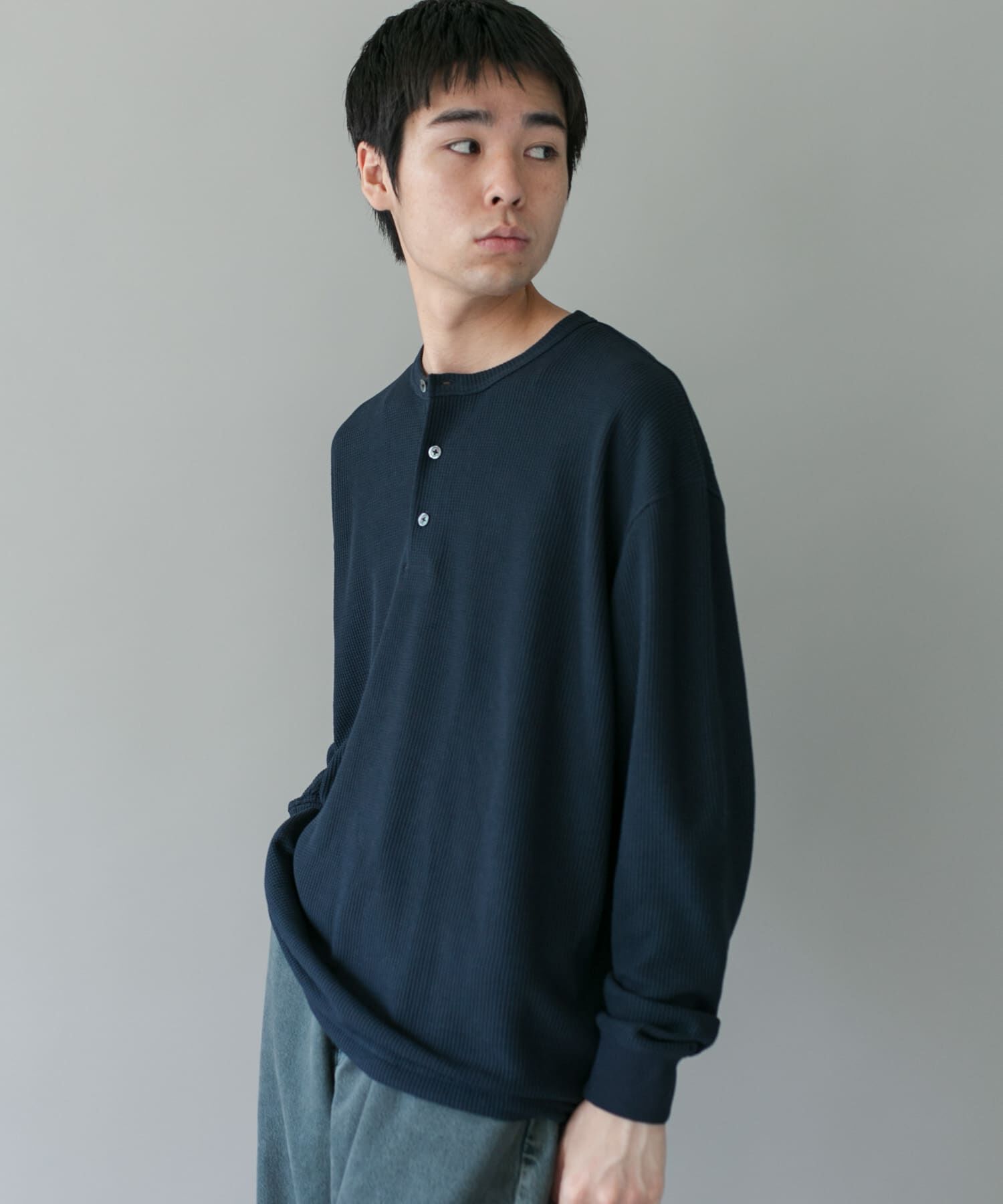 URBAN RESEARCH DOORS「DRYMIXワッフル ドロスト ロングスリーブ Tシャツ」|Tシャツ・カットソー|