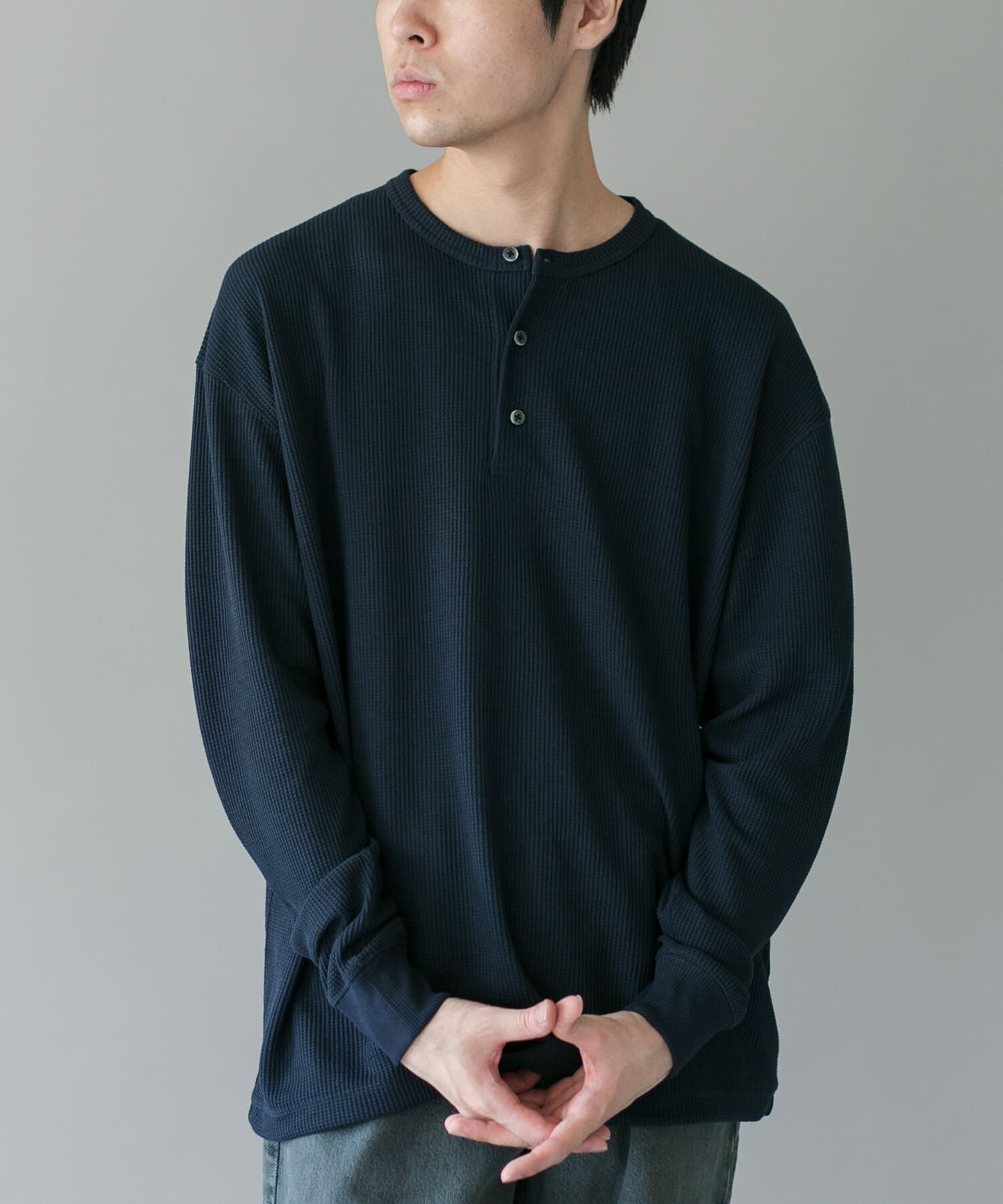 URBAN RESEARCH DOORS「DRYMIXワッフル ドロスト ロングスリーブ Tシャツ」|Tシャツ・カットソー|