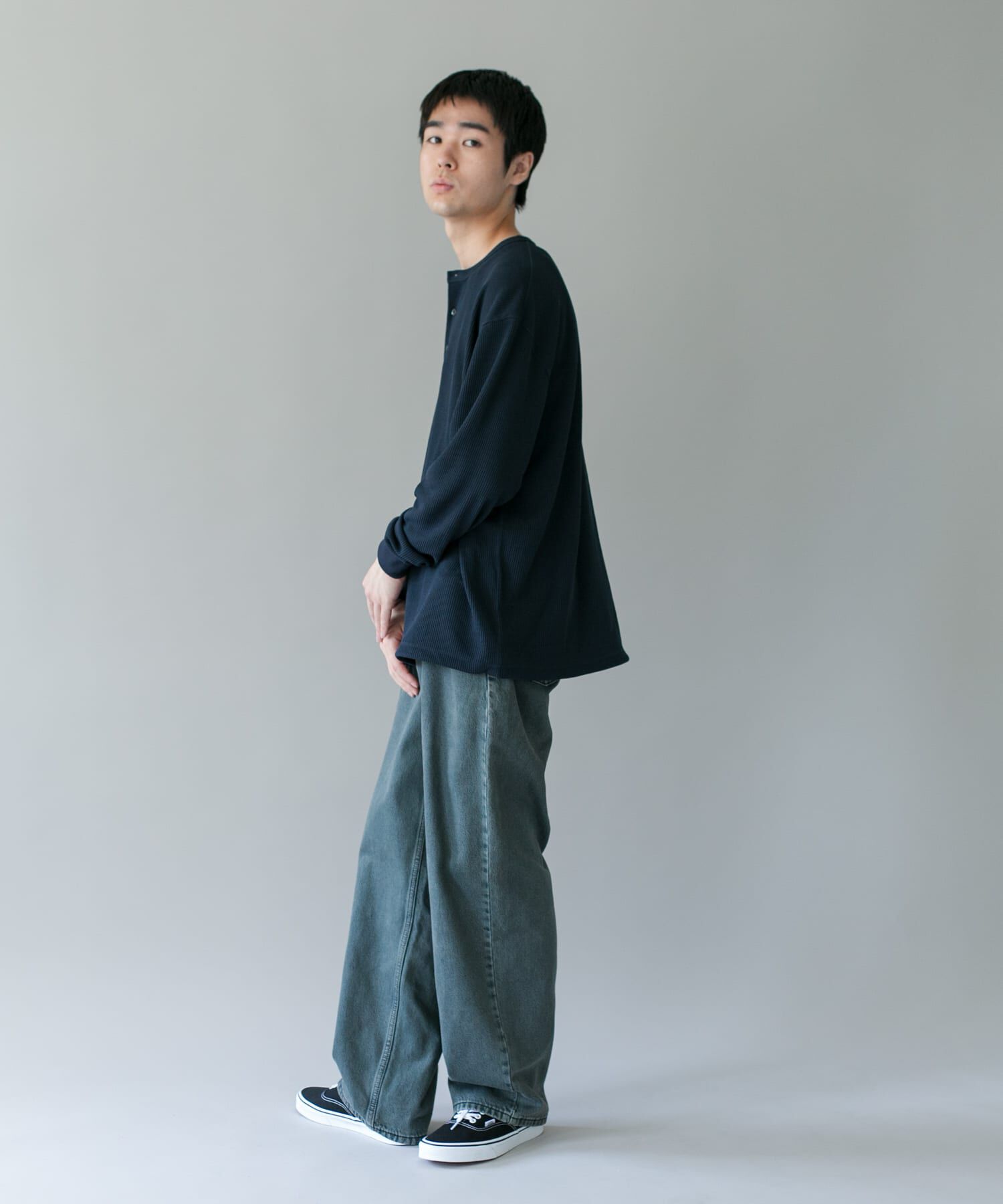 URBAN RESEARCH DOORS「DRYMIXワッフル ドロスト ロングスリーブ Tシャツ」|Tシャツ・カットソー|