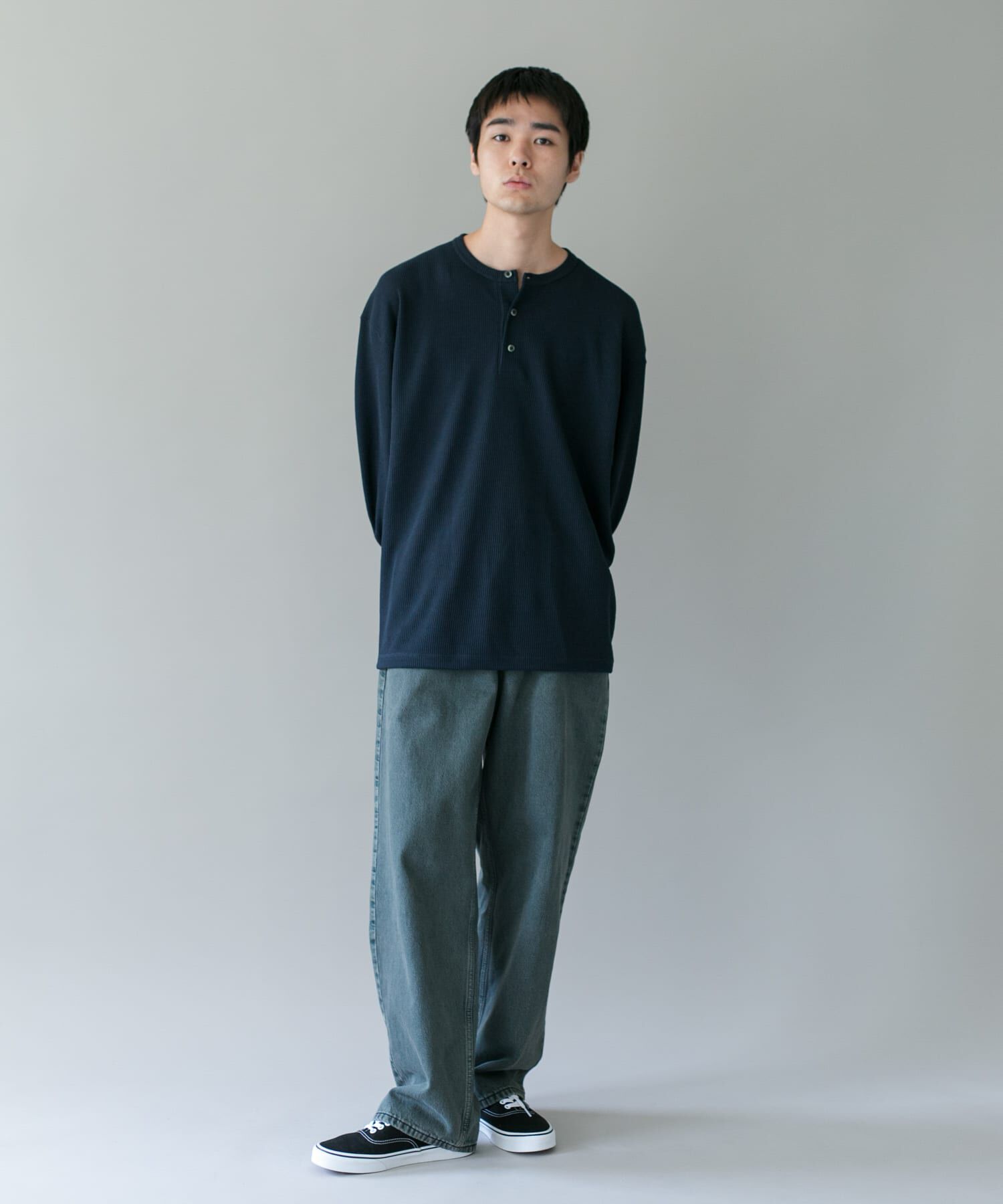 URBAN RESEARCH DOORS「DRYMIXワッフル ドロスト ロングスリーブ Tシャツ」|Tシャツ・カットソー|