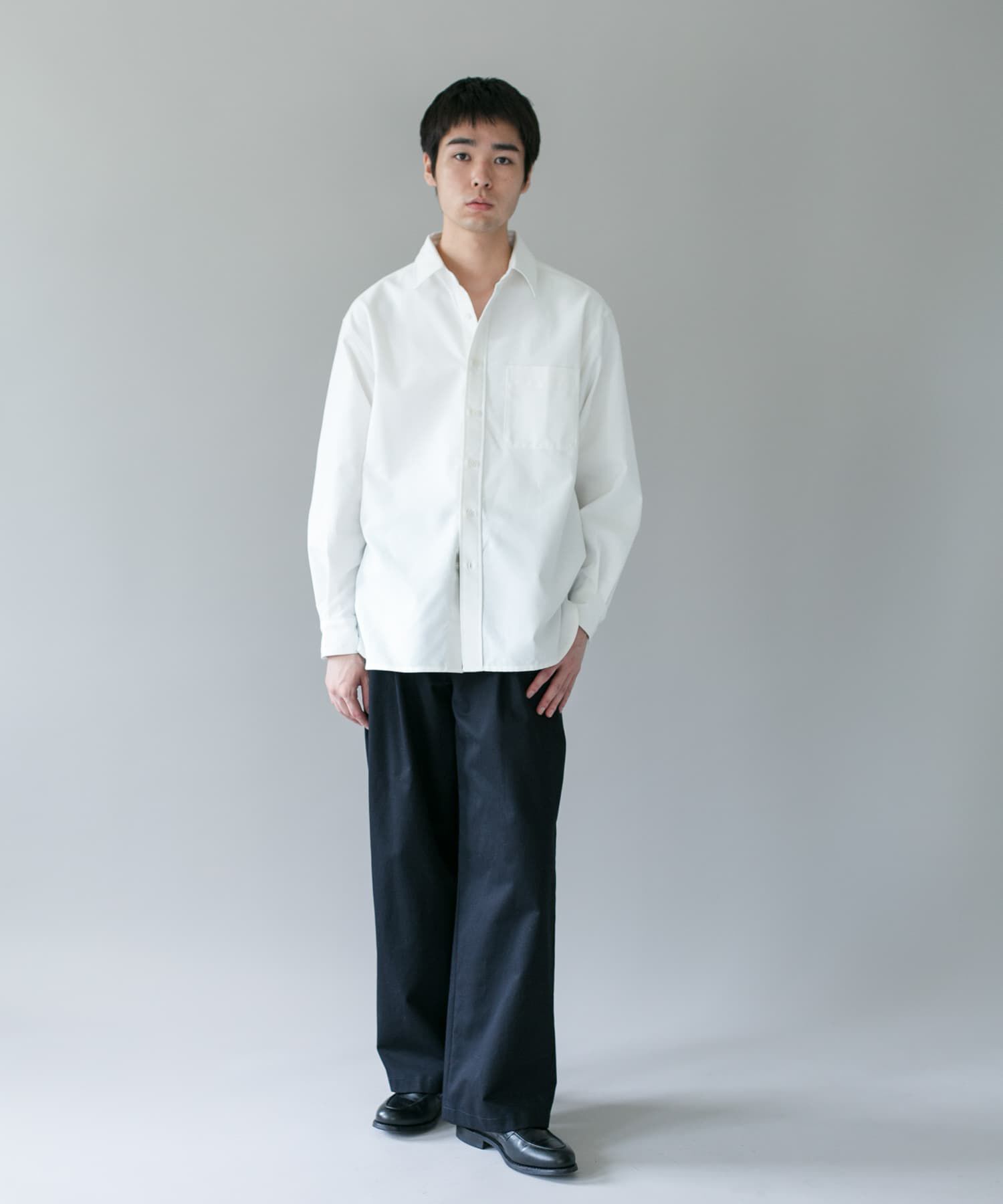 URBAN RESEARCH DOORS「DRYMIX オックス ロングスリーブ シャツ」|シャツ・ブラウス|